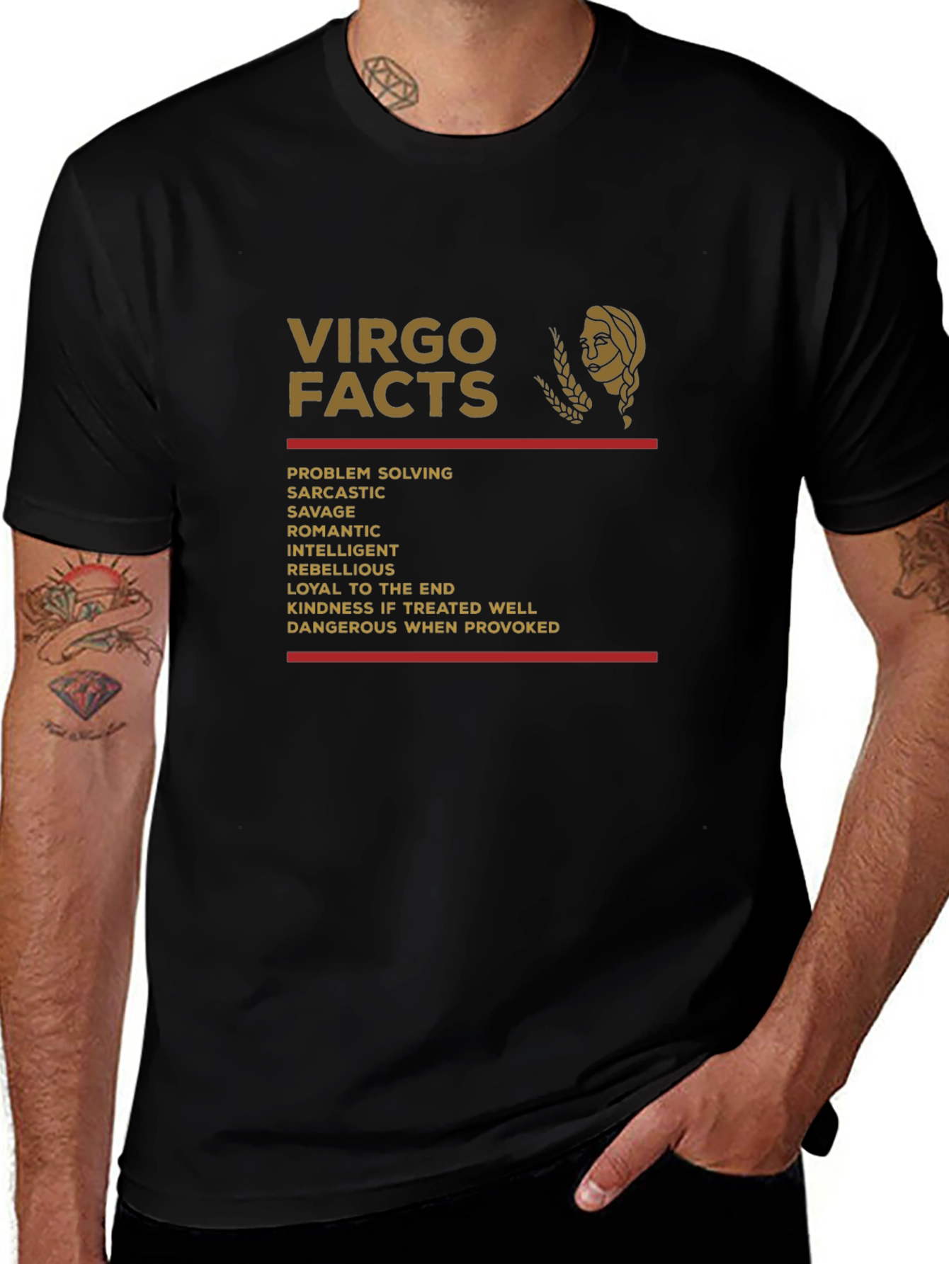 Virgo Facts Zodiac T-Shirt - Astrology Gift