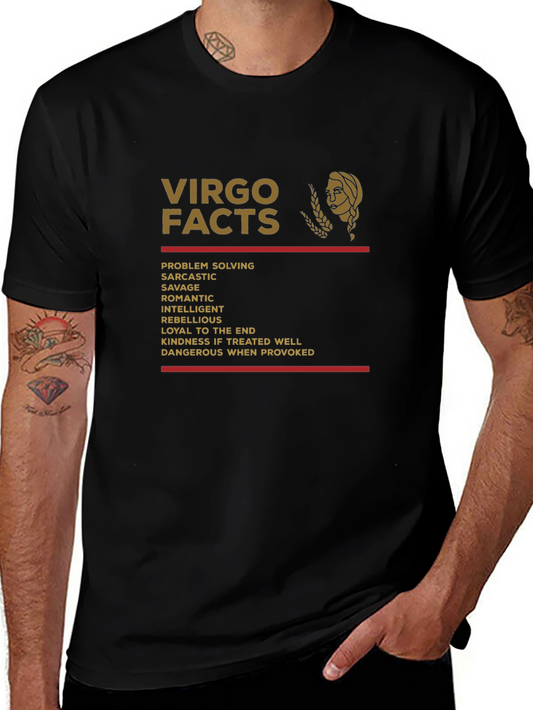 Virgo Facts Zodiac T-Shirt - Astrology Gift