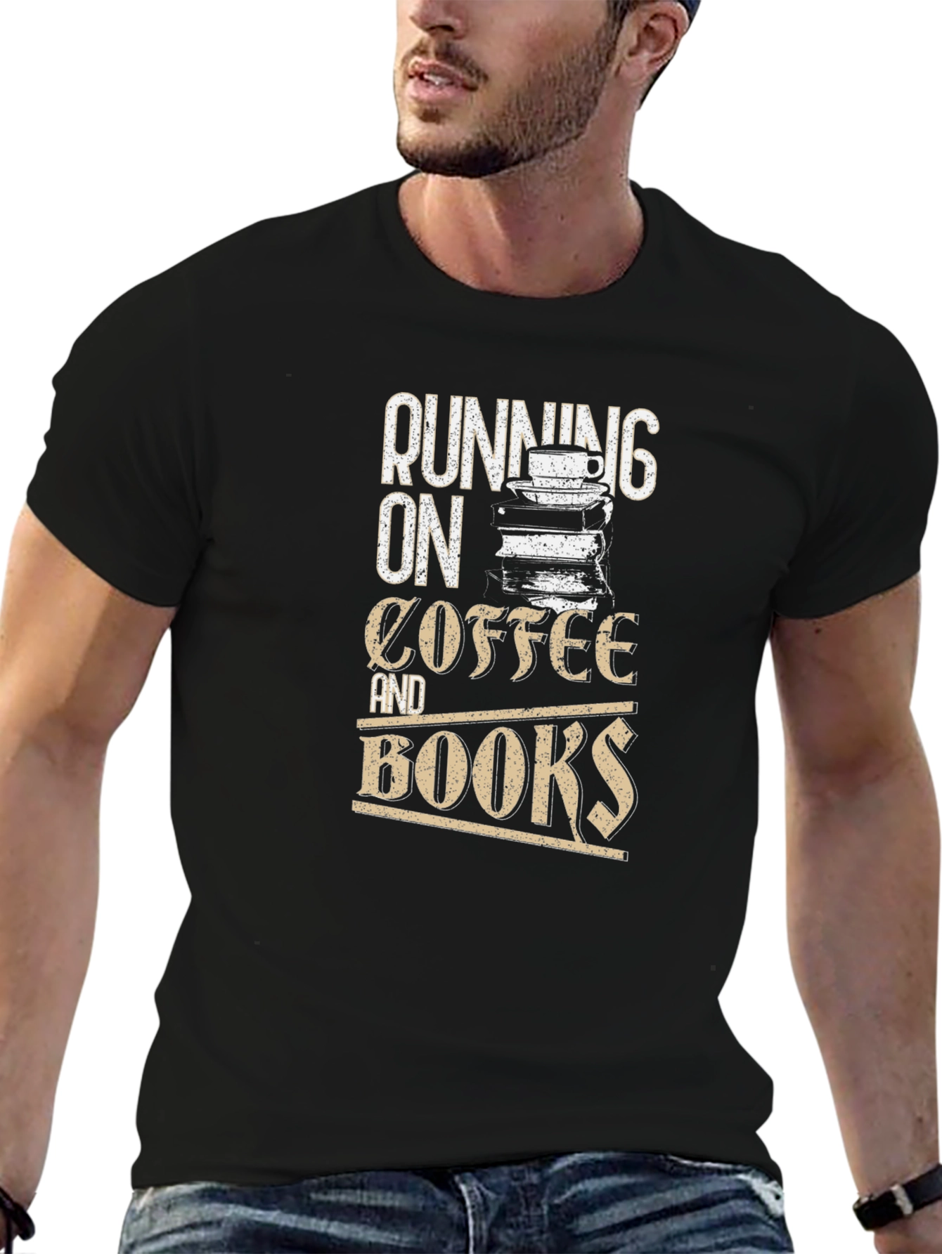 Running On Coffee and Books T-Shirt