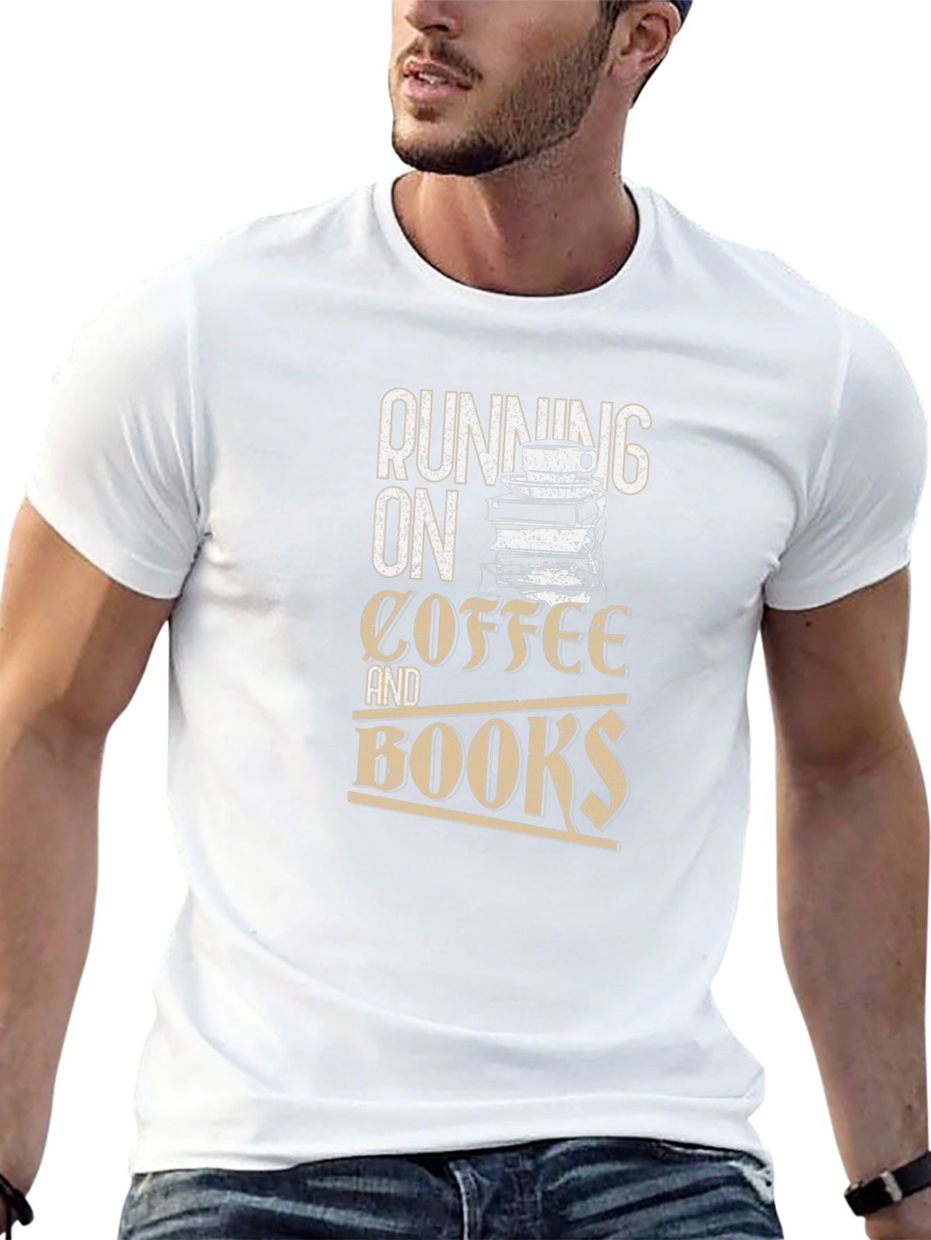 Running On Coffee and Books T-Shirt