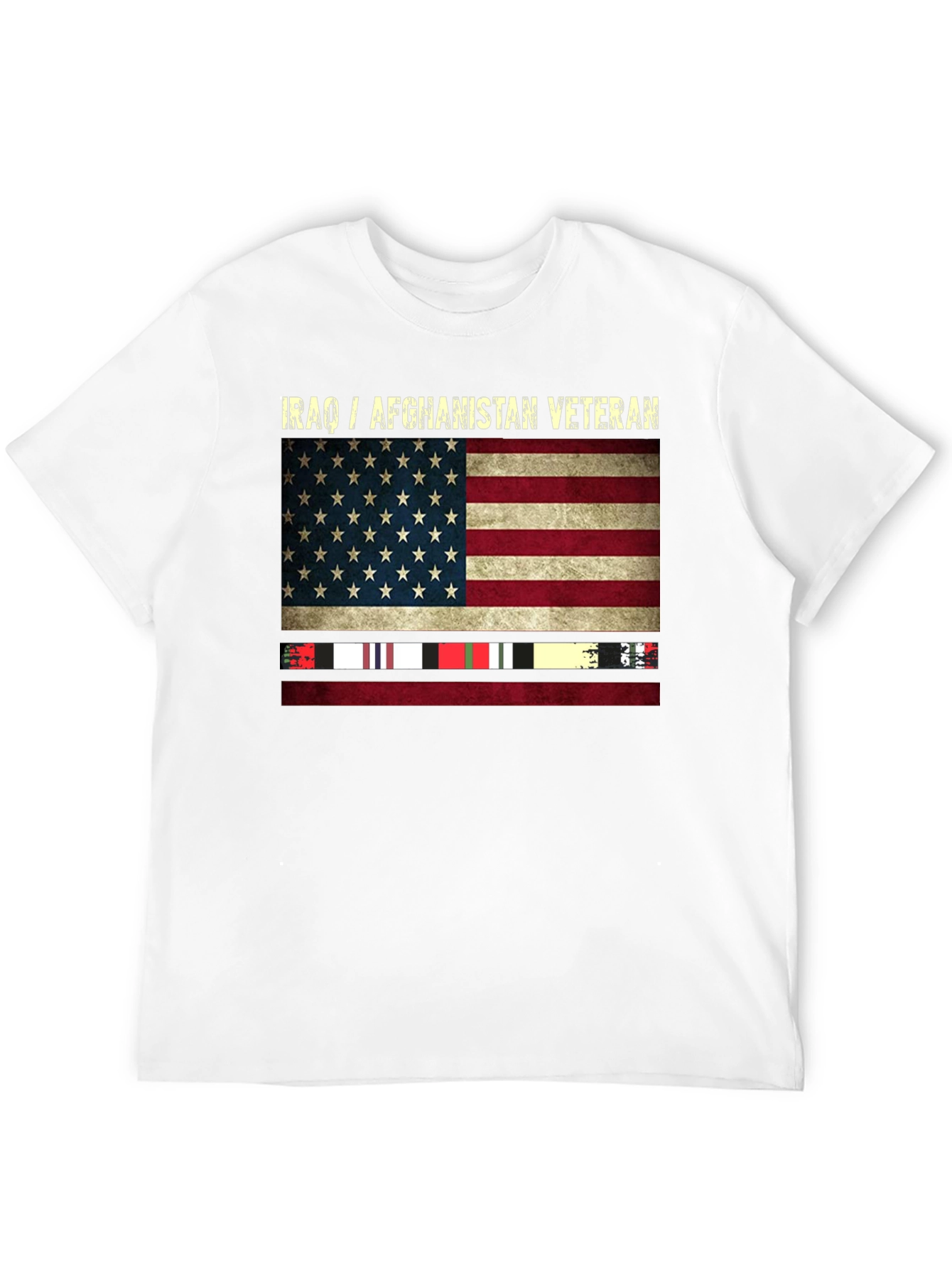 Iraq/Afghanistan Veteran US Flag T-Shirt