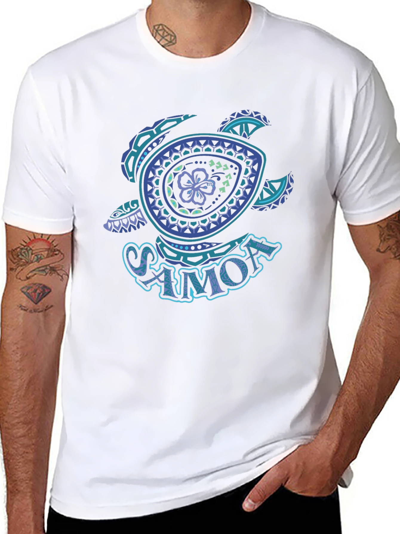 Samoa Turtle Graphic Tee - Island Style