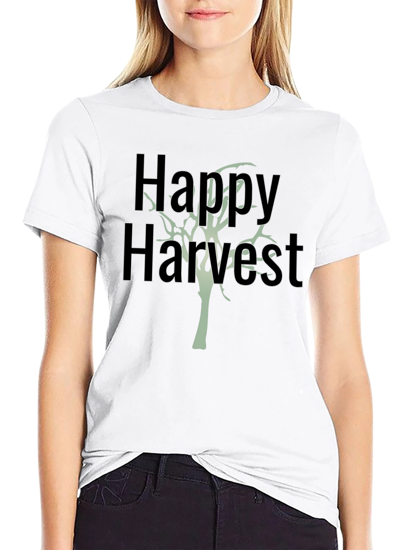 Happy Harvest Black Graphic Tee
