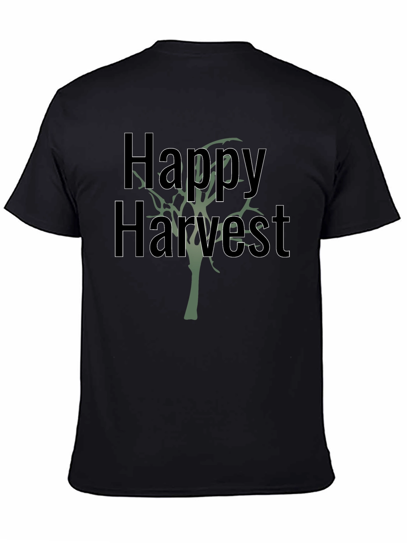 Happy Harvest Black Graphic Tee