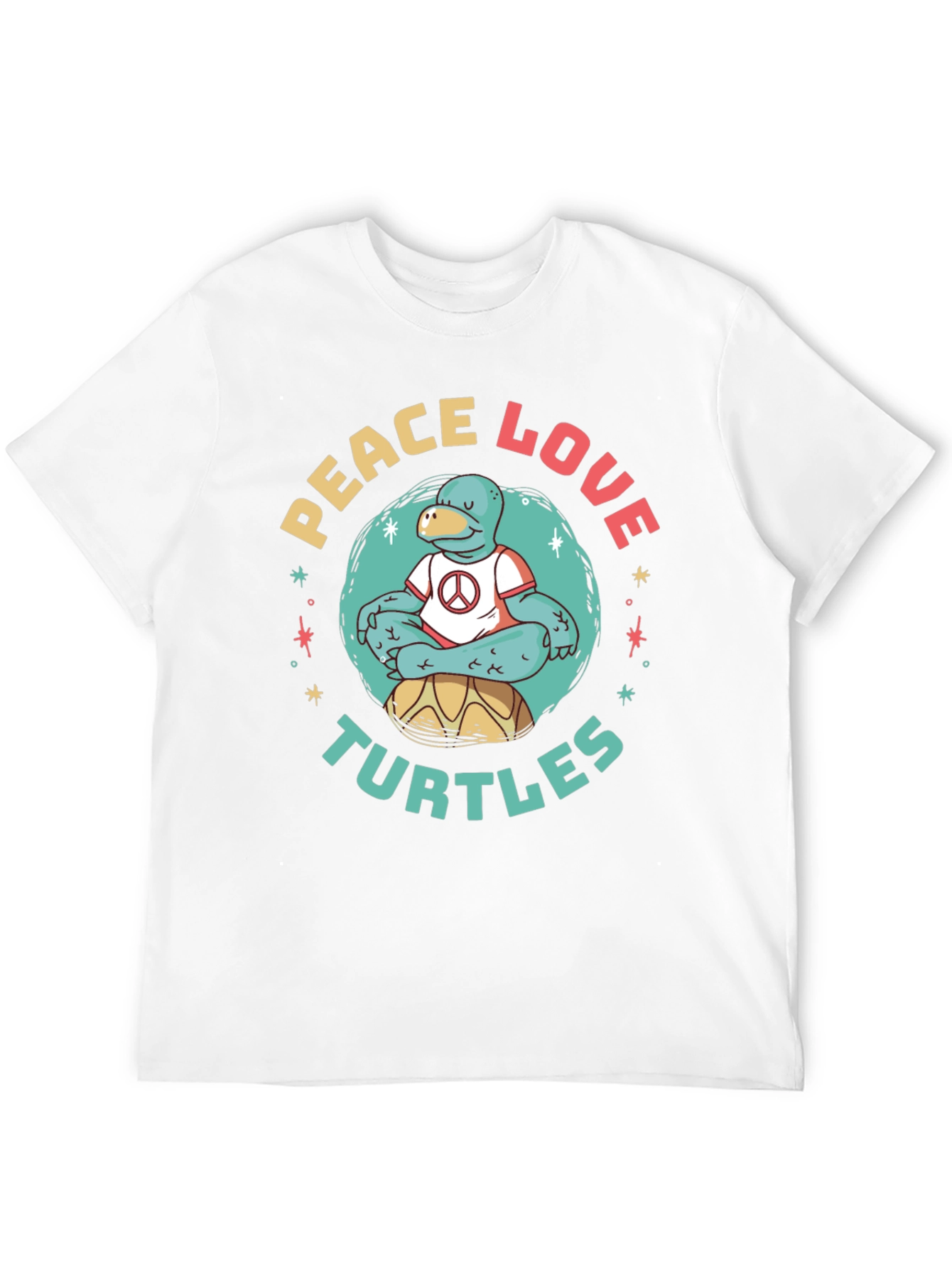 Peace Love Turtles Graphic T-Shirt