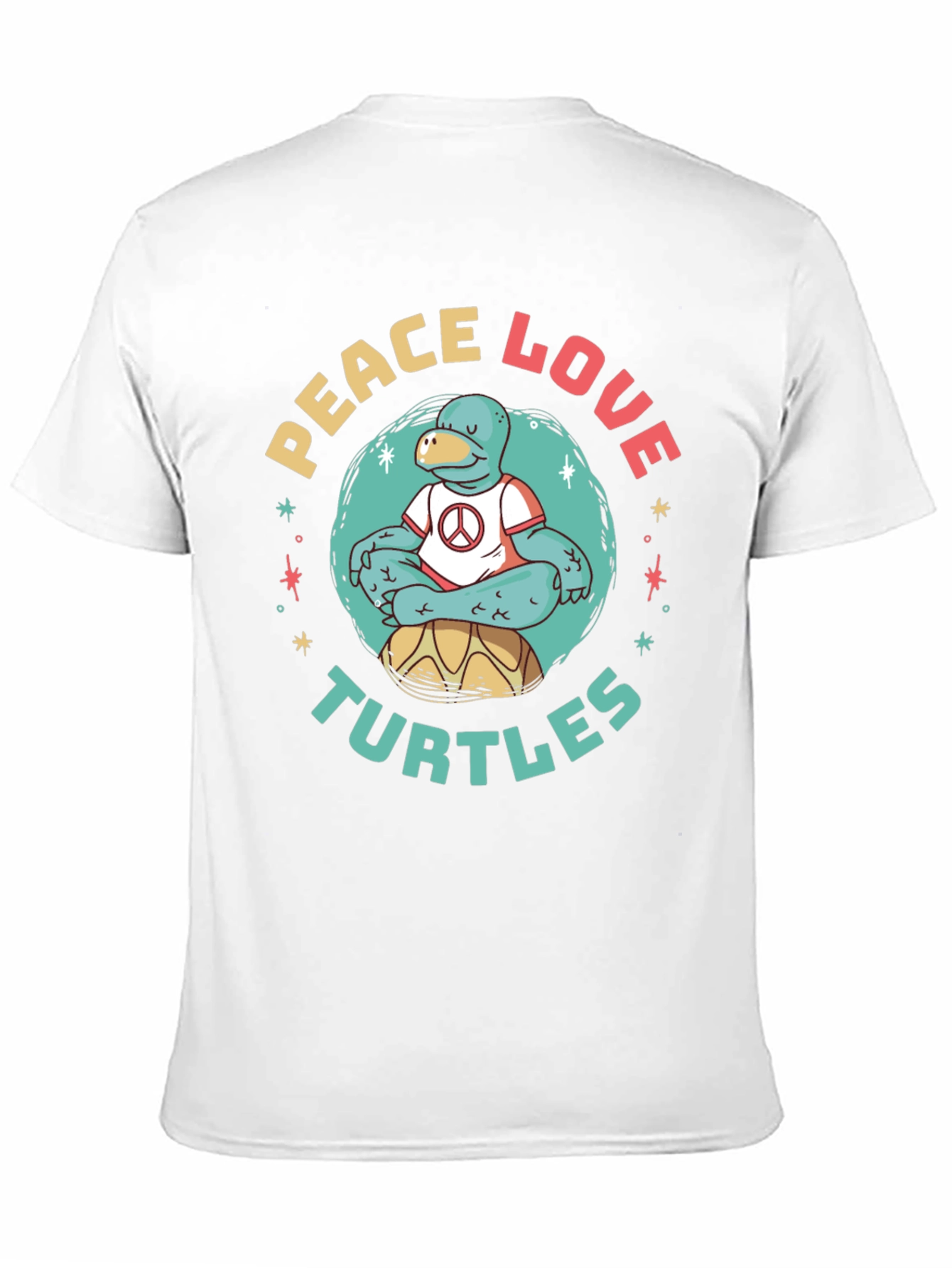 Peace Love Turtles Graphic T-Shirt
