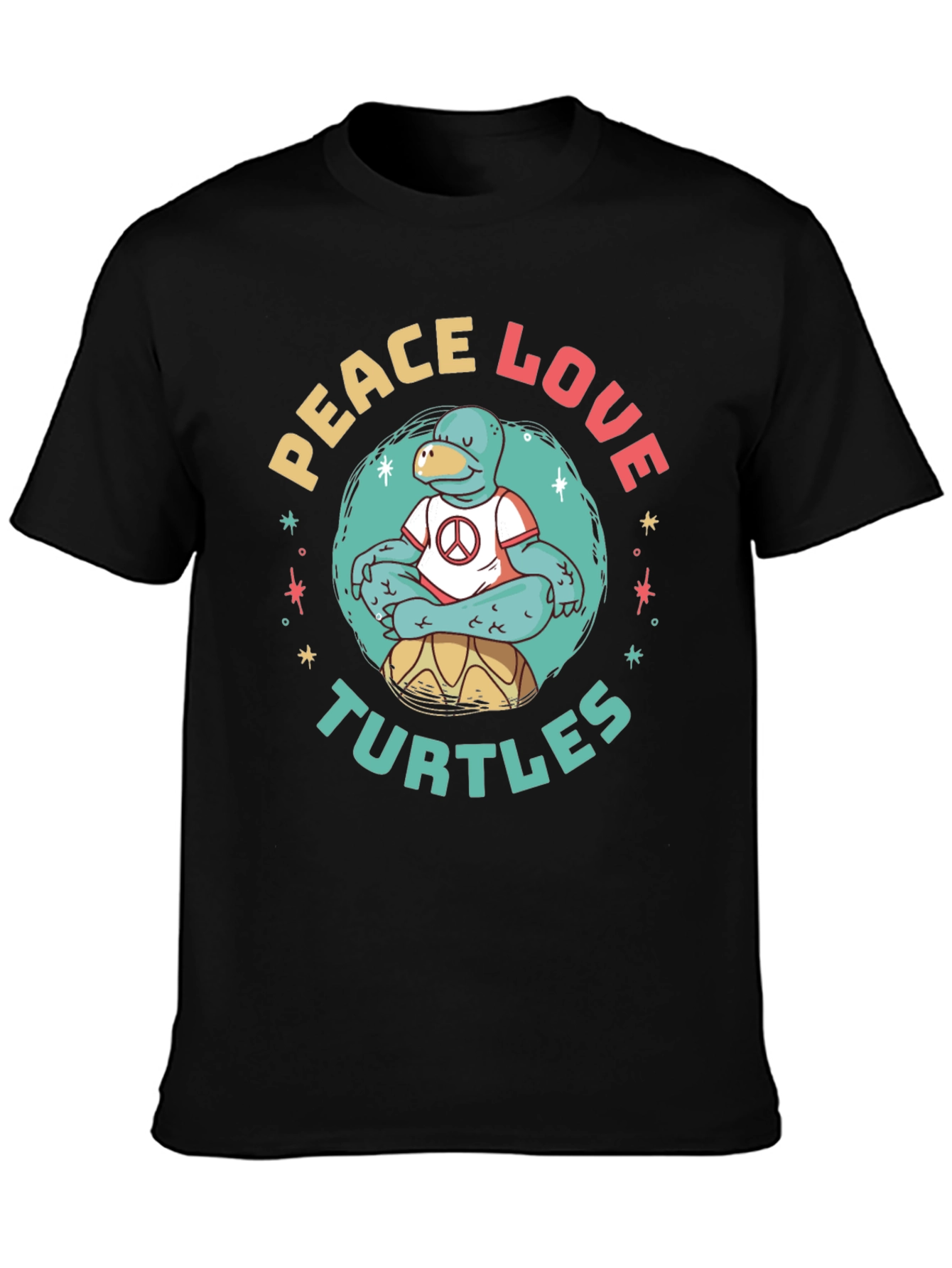 Peace Love Turtles Graphic T-Shirt