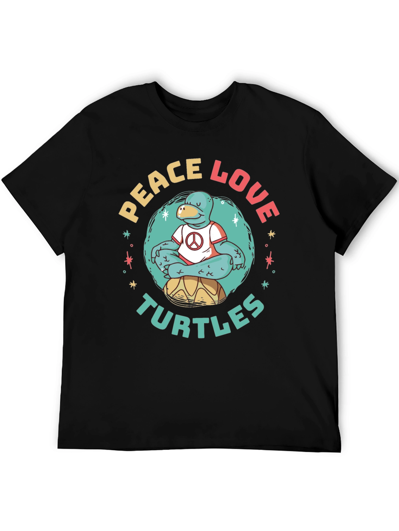 Peace Love Turtles Graphic T-Shirt