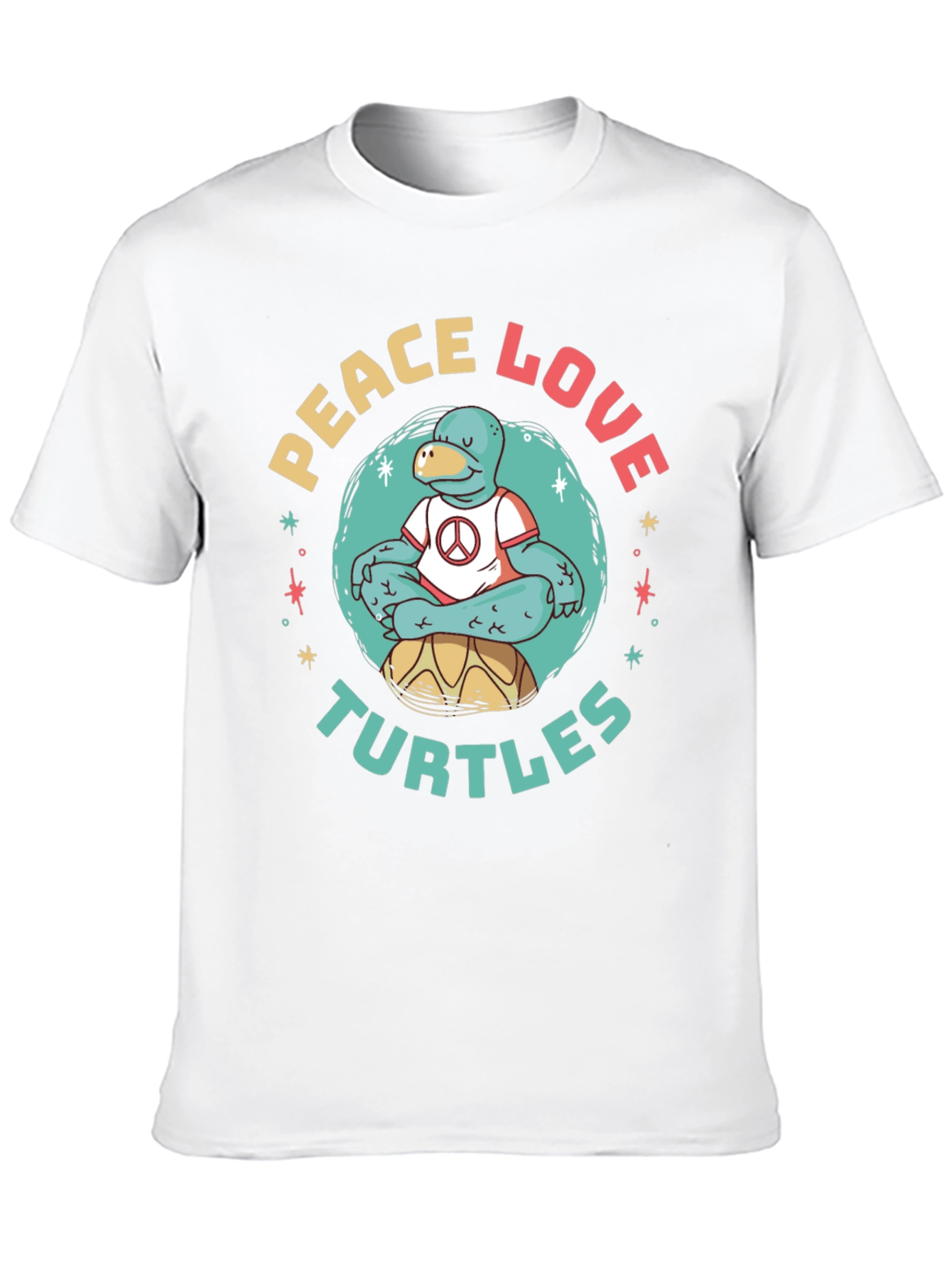 Peace Love Turtles Graphic T-Shirt