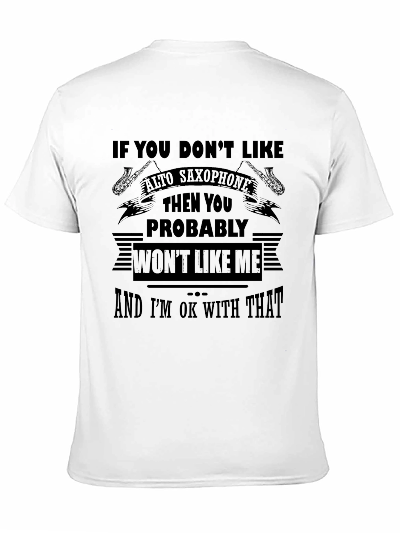 Alto Saxophone T-Shirt -  Music Lover Tee