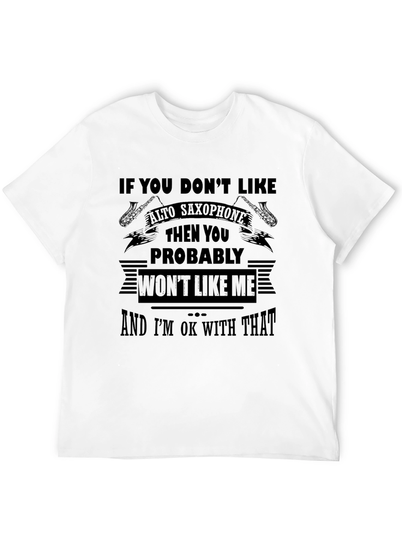 Alto Saxophone T-Shirt -  Music Lover Tee