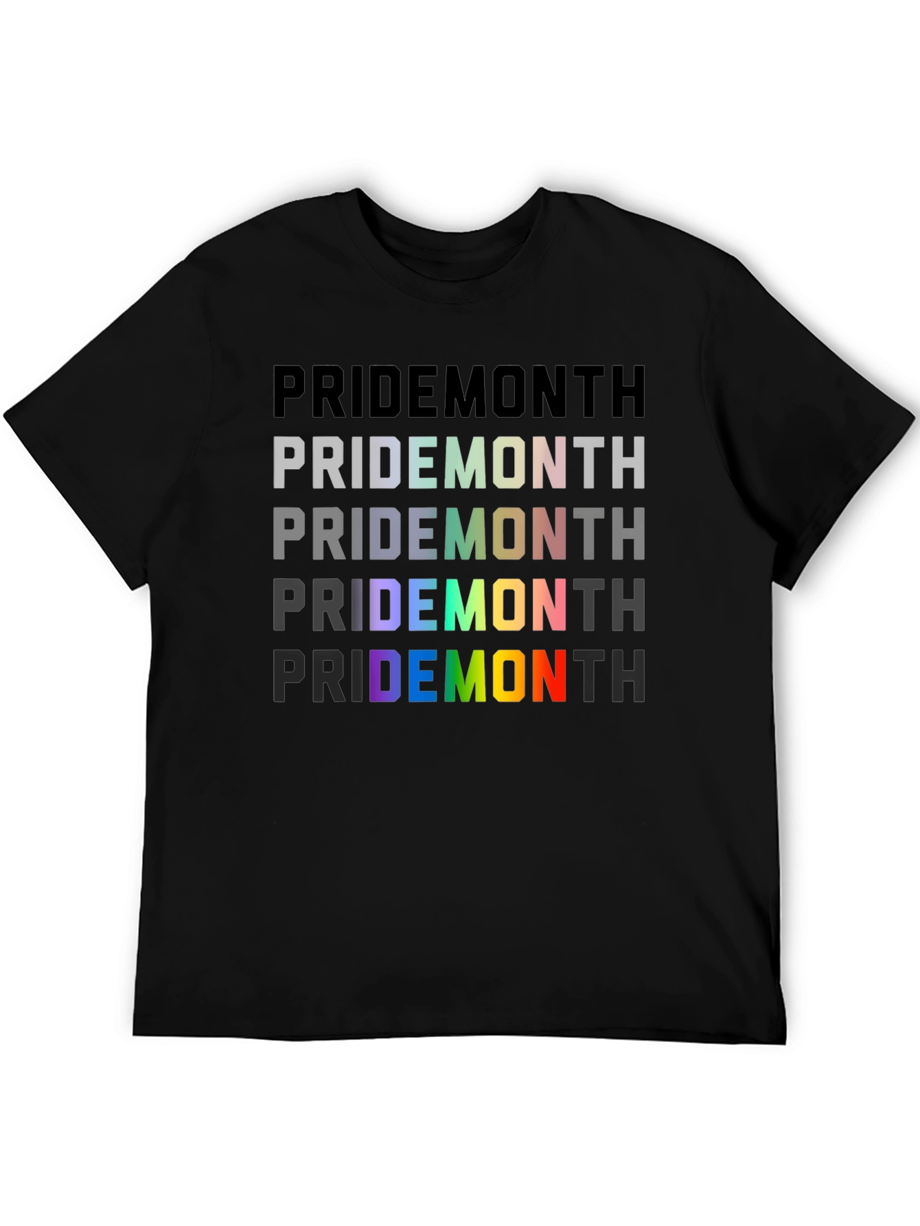 Pride Month Rainbow Graphic T-Shirt