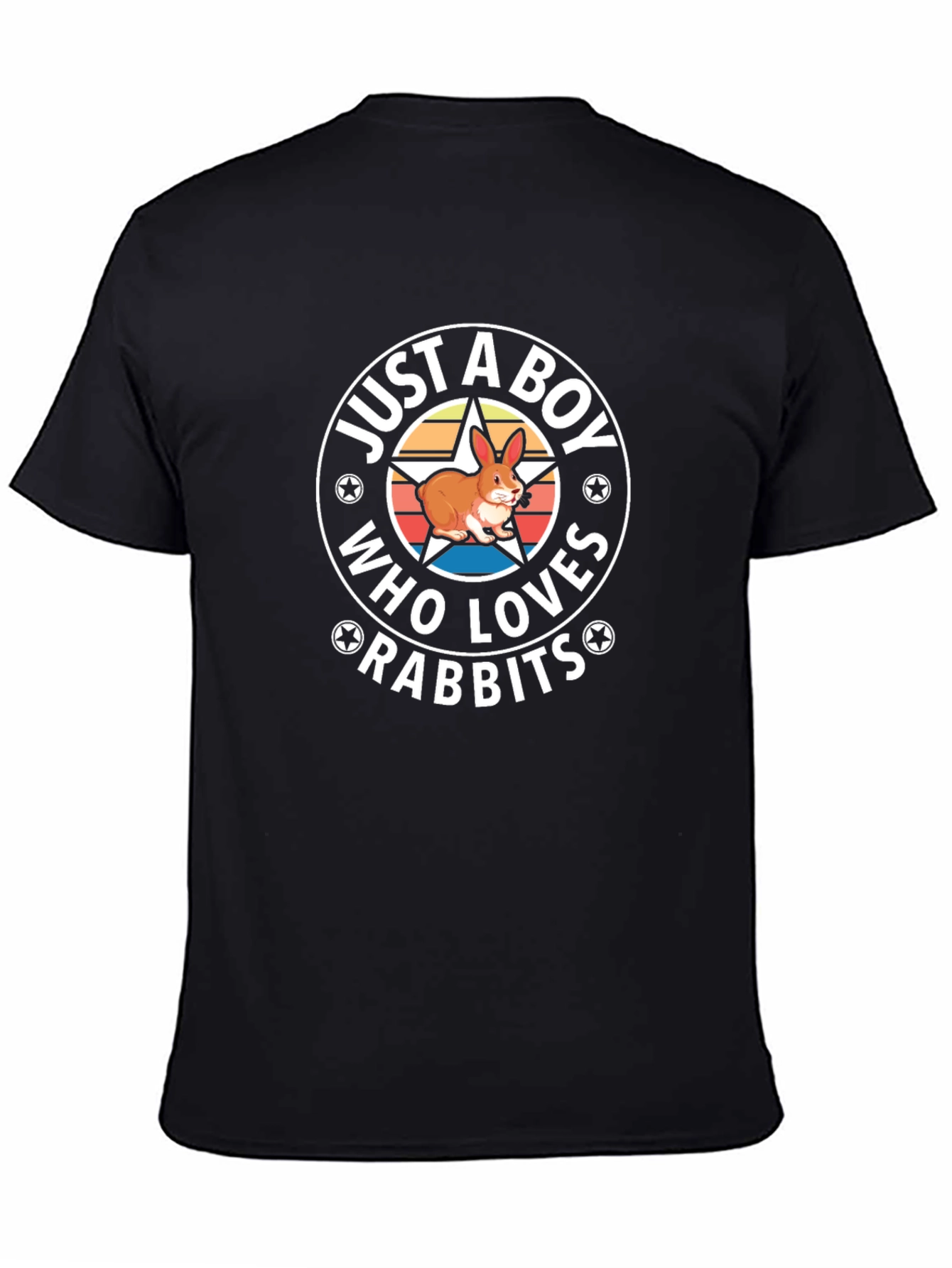 Just A Boy Who Loves Rabbits Graphic T-Shirt