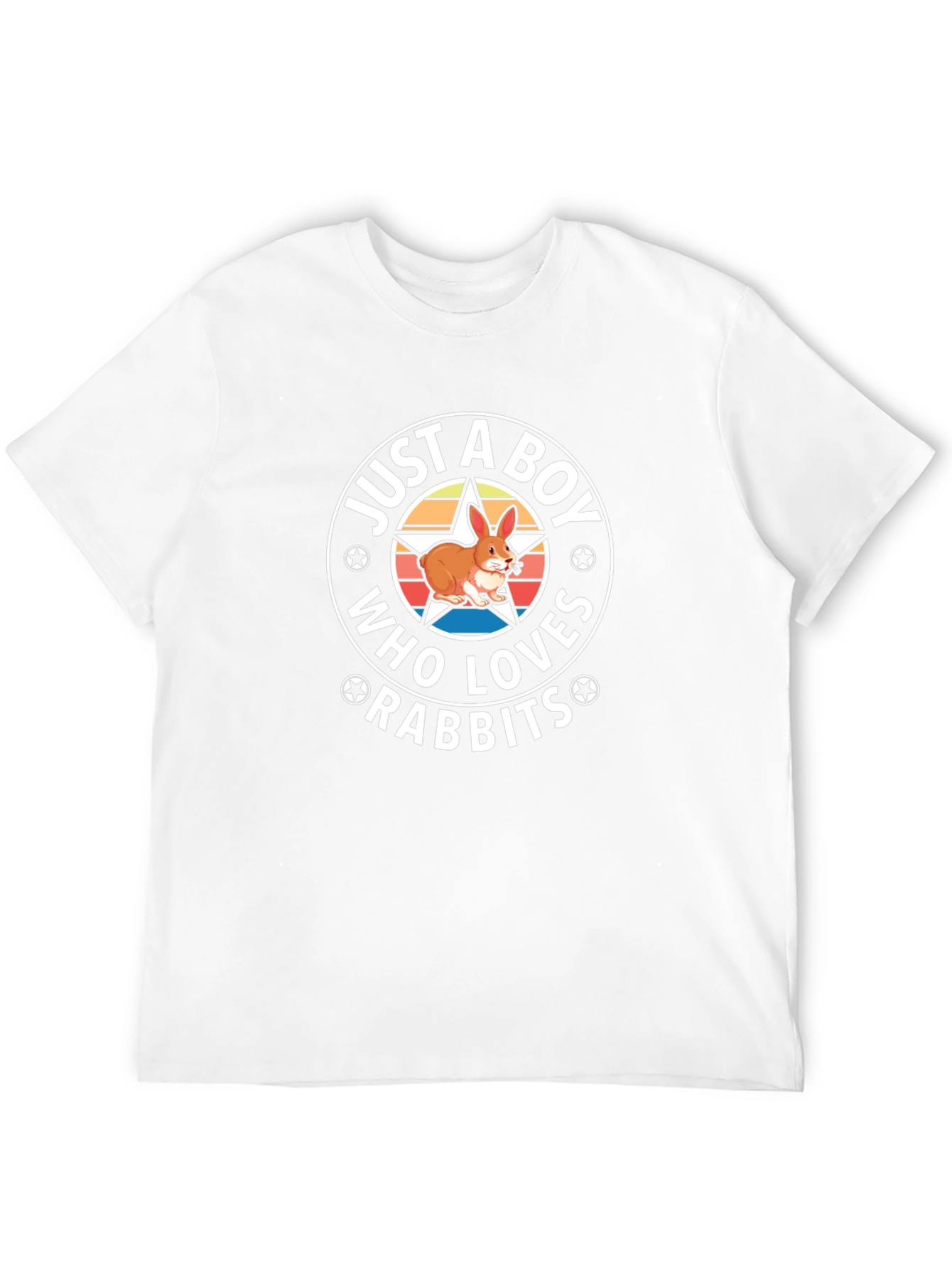 Just A Boy Who Loves Rabbits Graphic T-Shirt