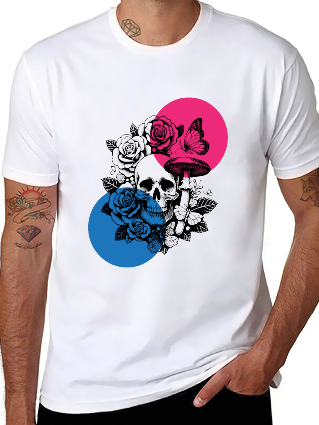 Skull & Roses Graphic Tee