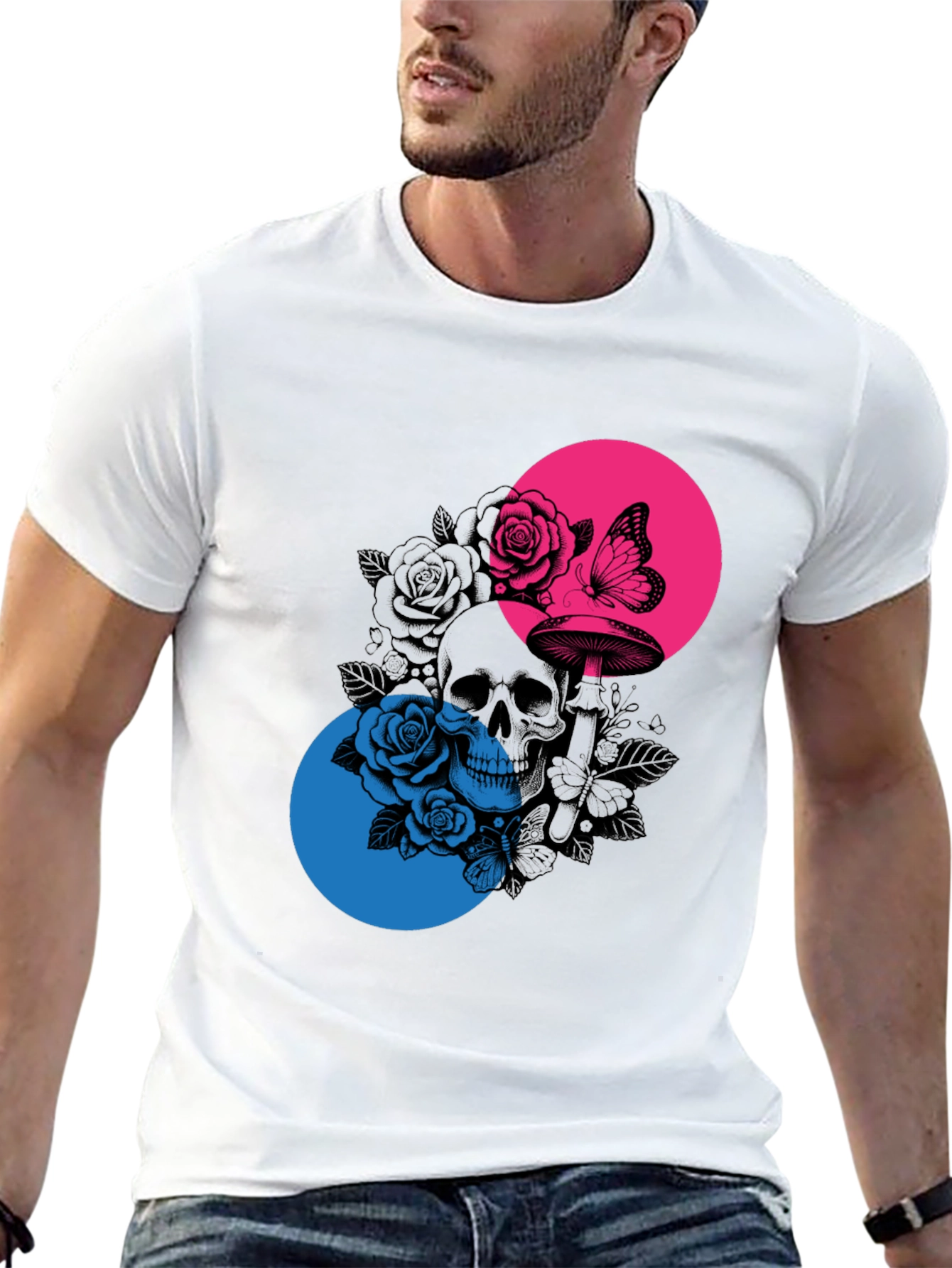 Skull & Roses Graphic Tee