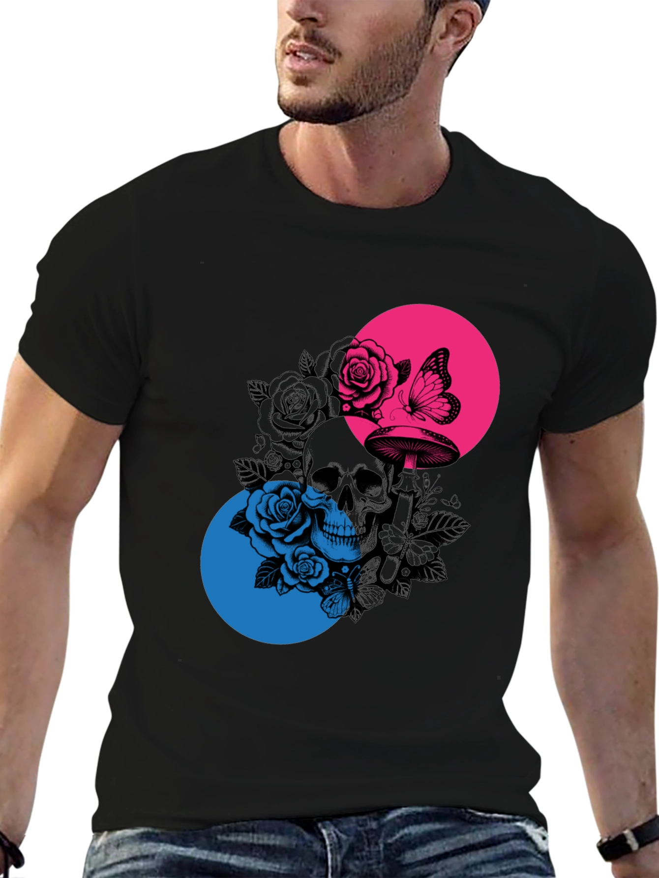 Skull & Roses Graphic Tee