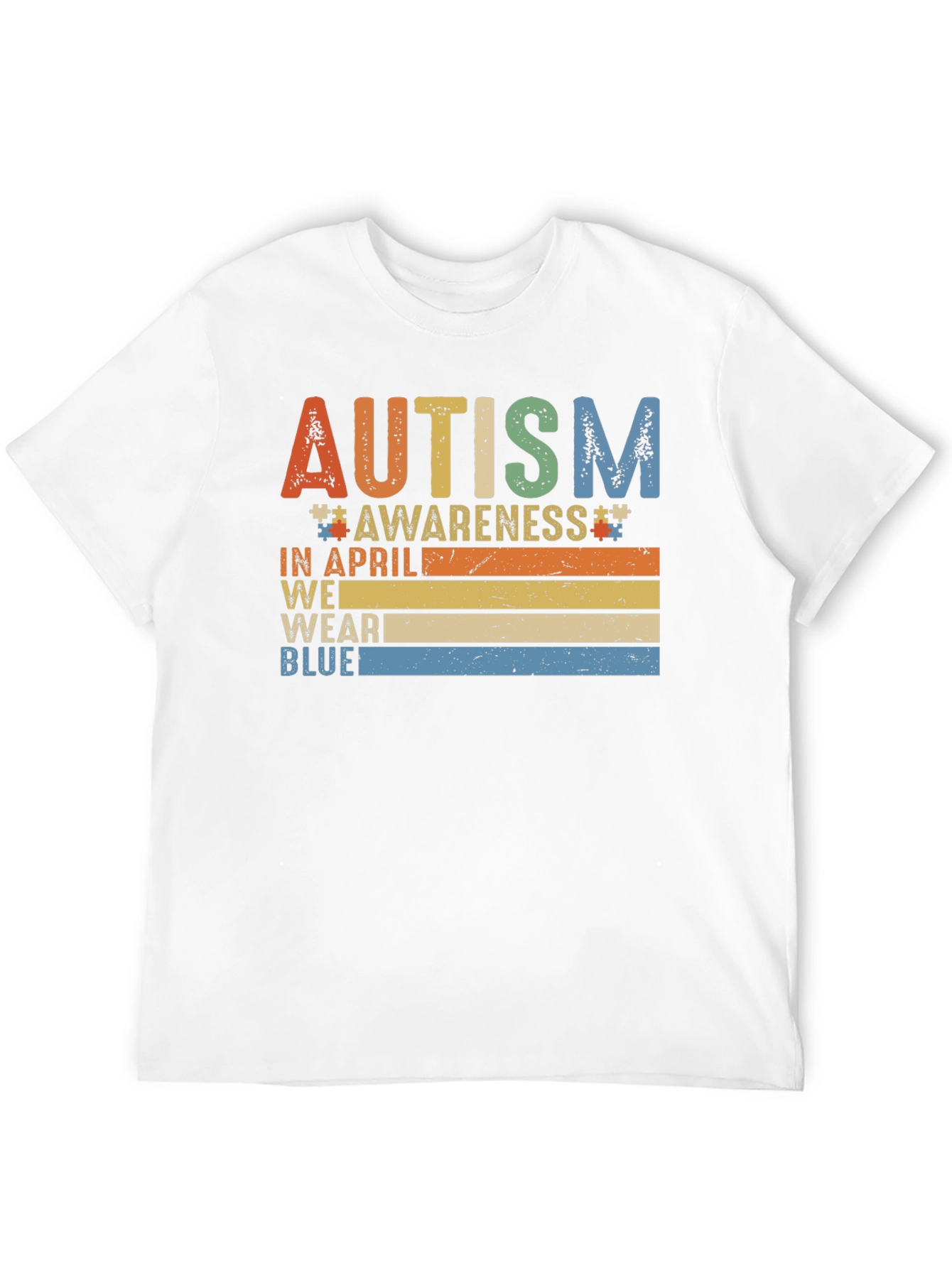 Autism Awareness T-Shirt - In April We Wear Blue