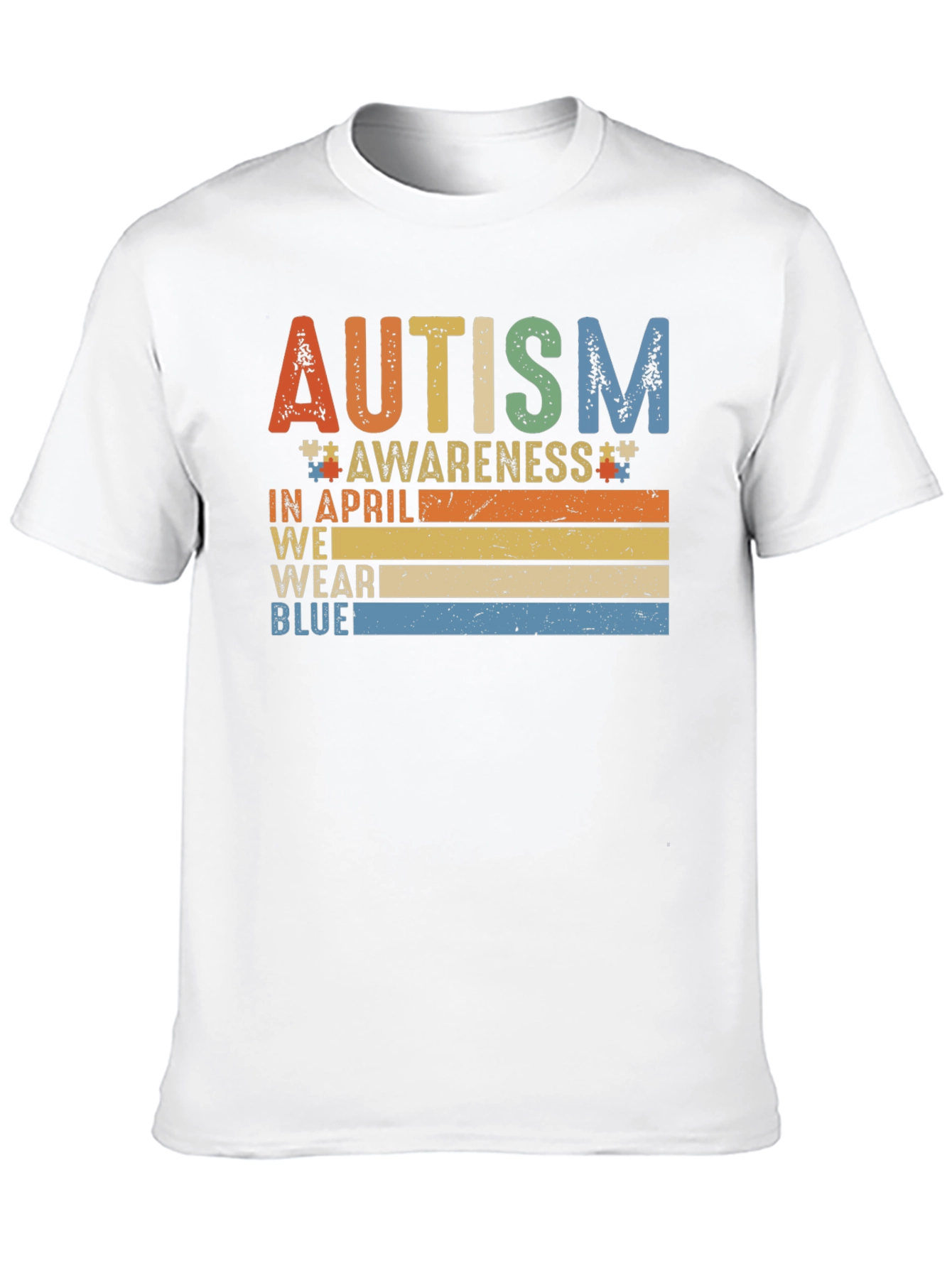 Autism Awareness T-Shirt - In April We Wear Blue