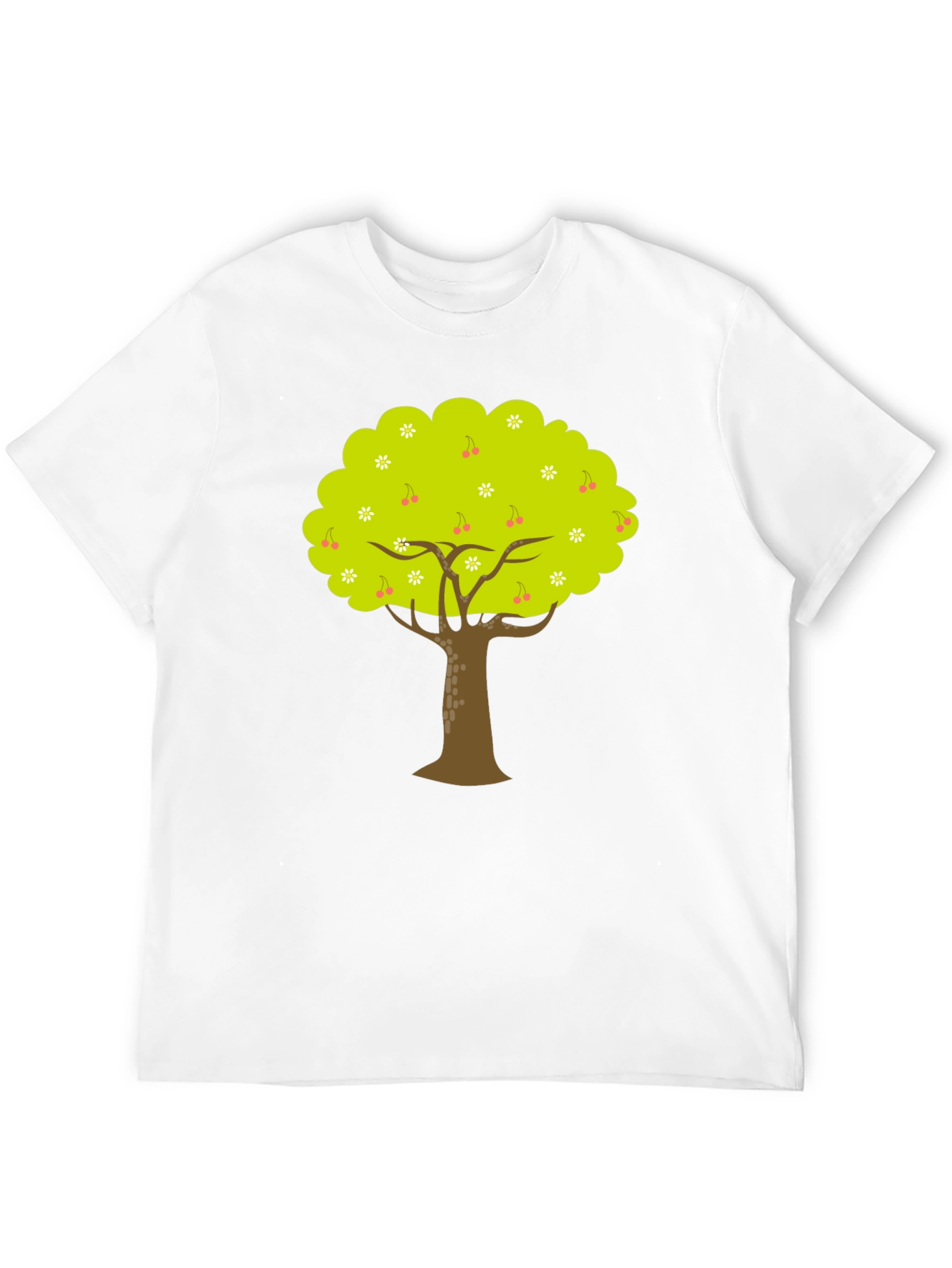 Tree Graphic Black Tee - Nature Inspired Design