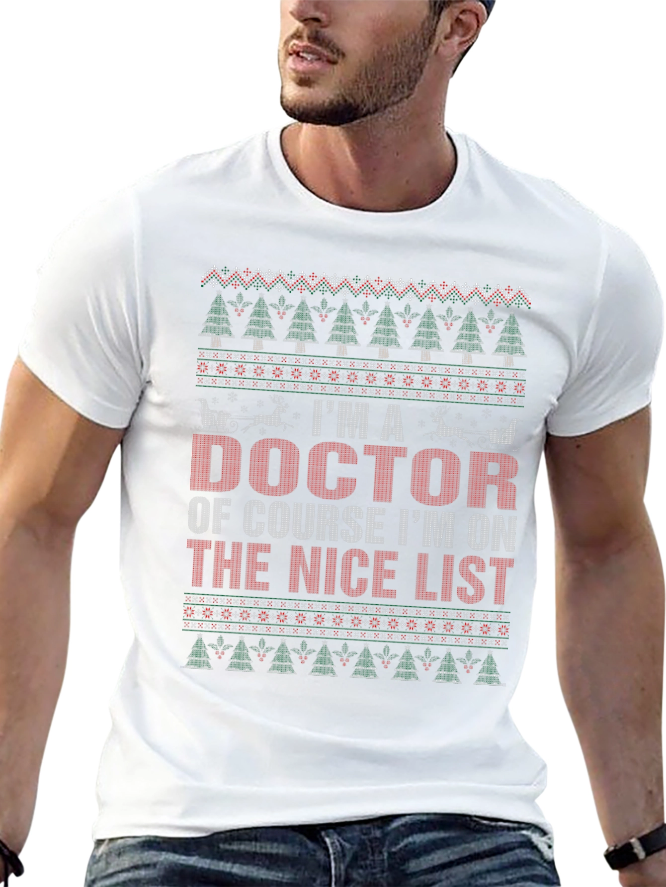 Doctor Nice List Ugly Christmas T-Shirt