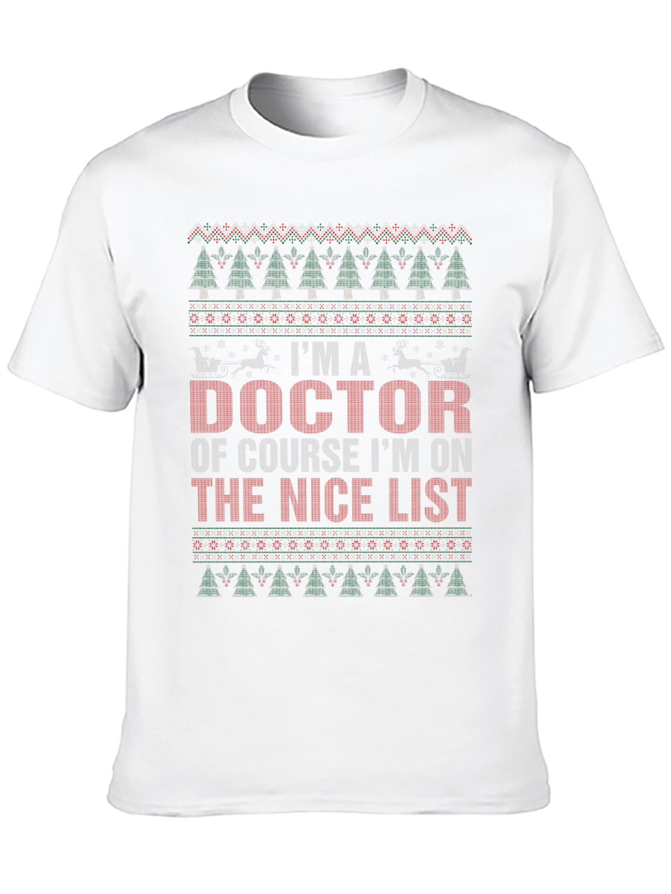 Doctor Nice List Ugly Christmas T-Shirt