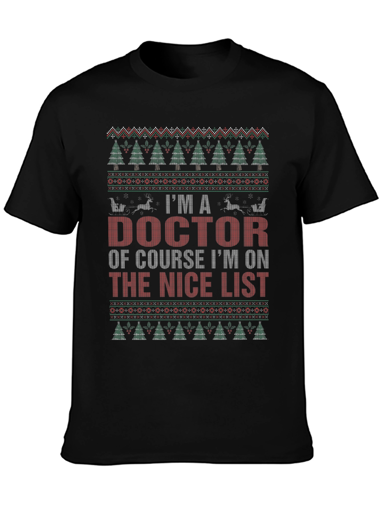 Doctor Nice List Ugly Christmas T-Shirt