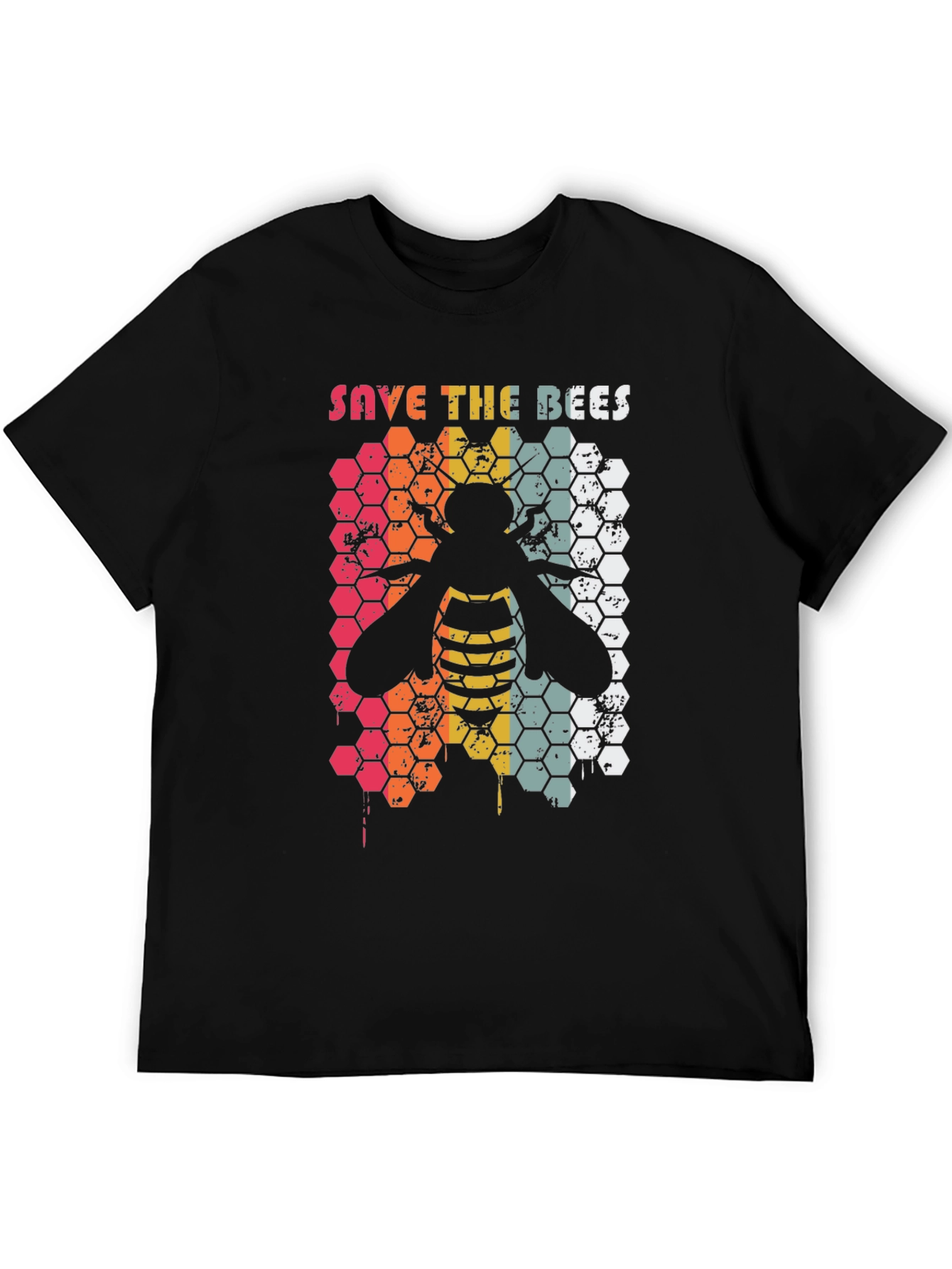 Save the Bees Honeycomb Graphic Tee