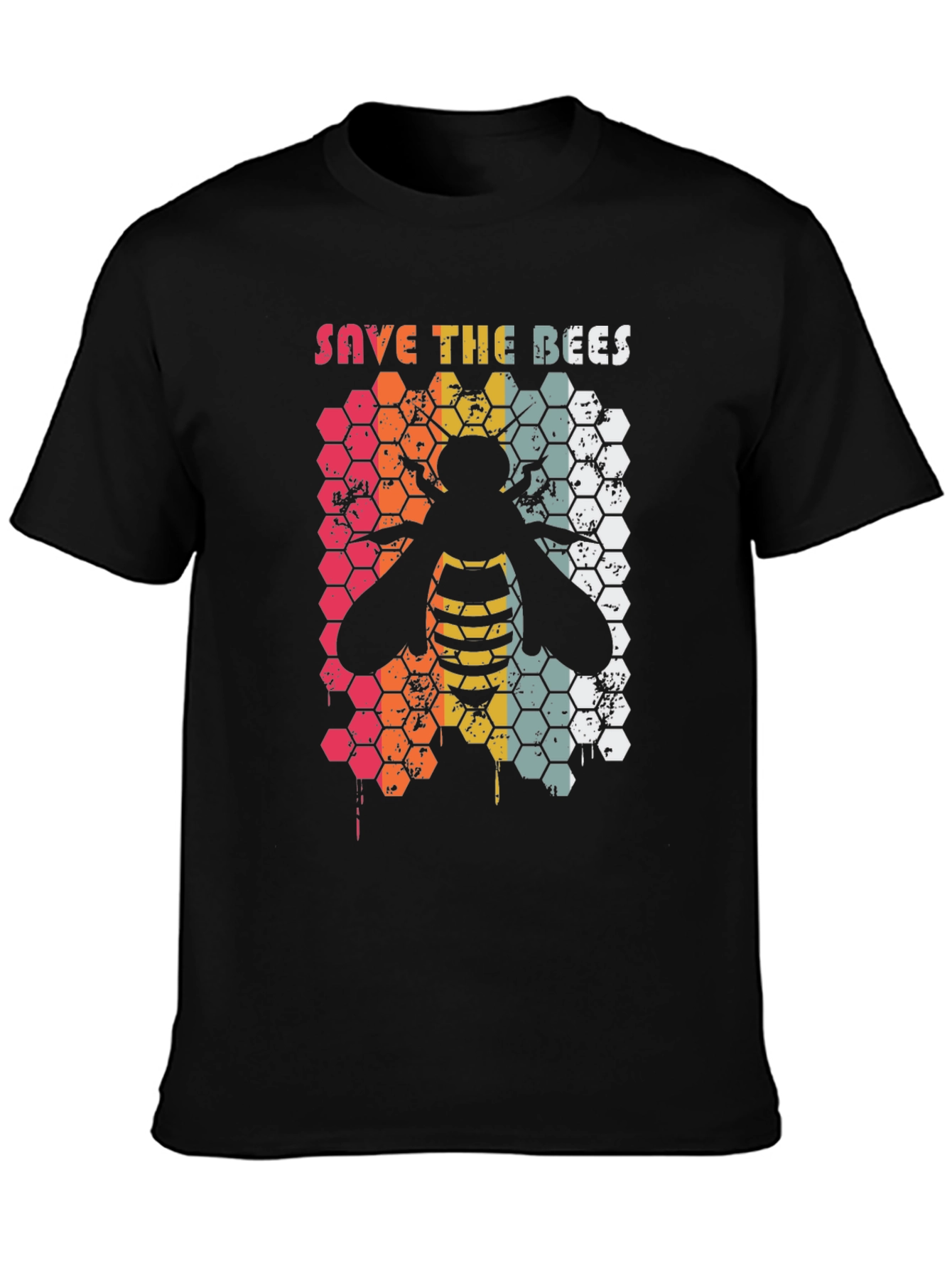 Save the Bees Honeycomb Graphic Tee