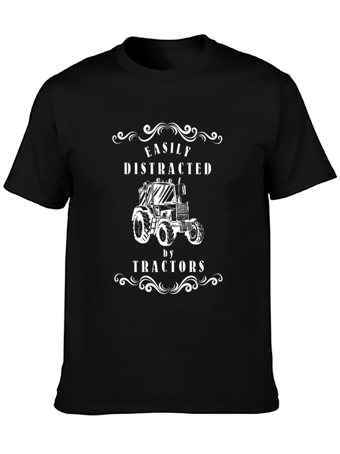 Easily Distracted by Tractors Graphic Tee