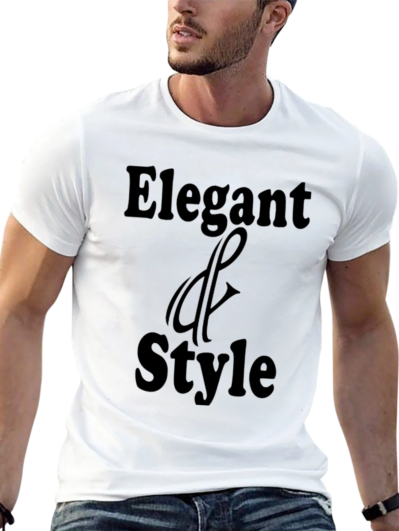 Elegant Style Black Graphic T-Shirt