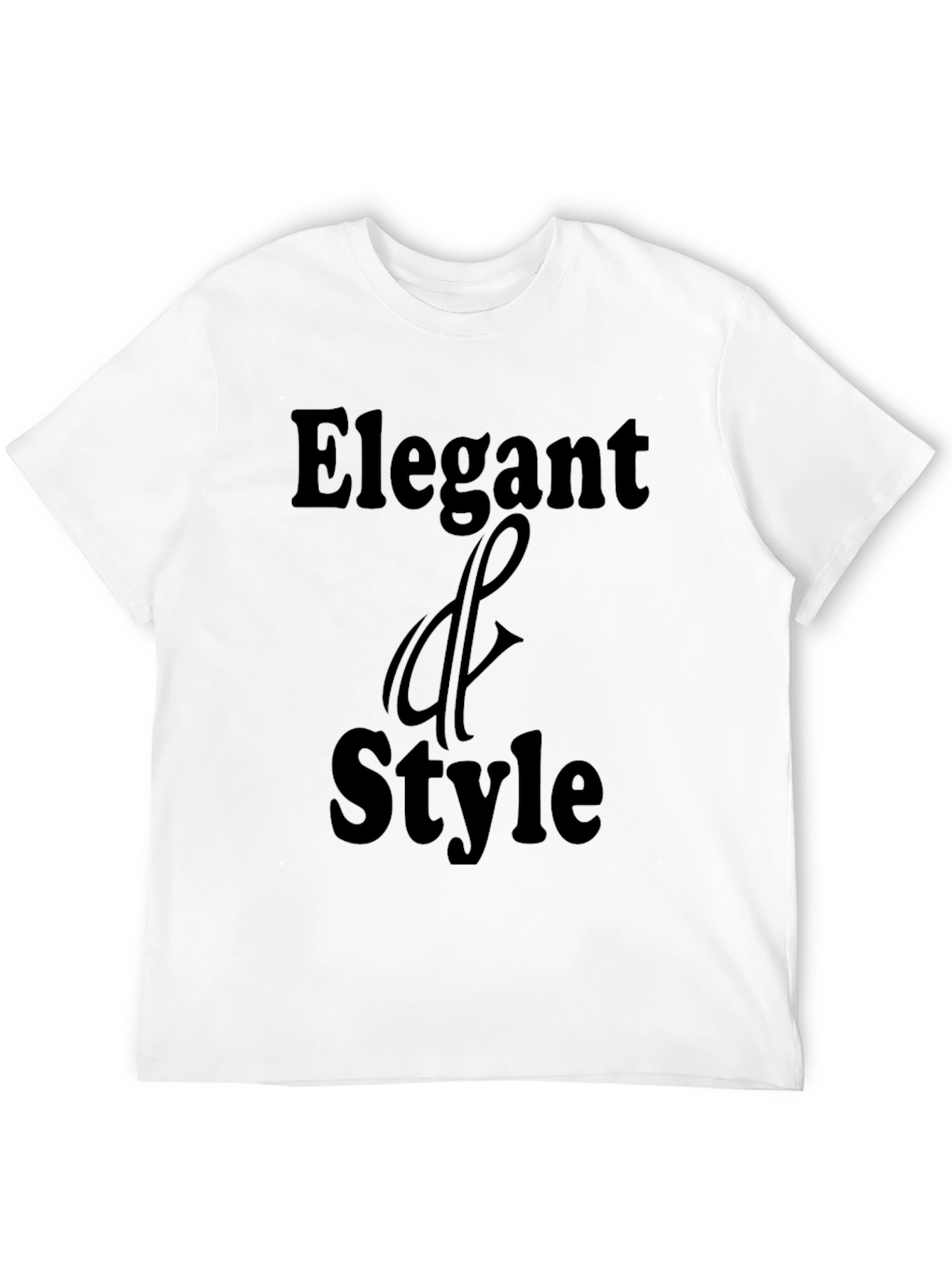 Elegant Style Black Graphic T-Shirt