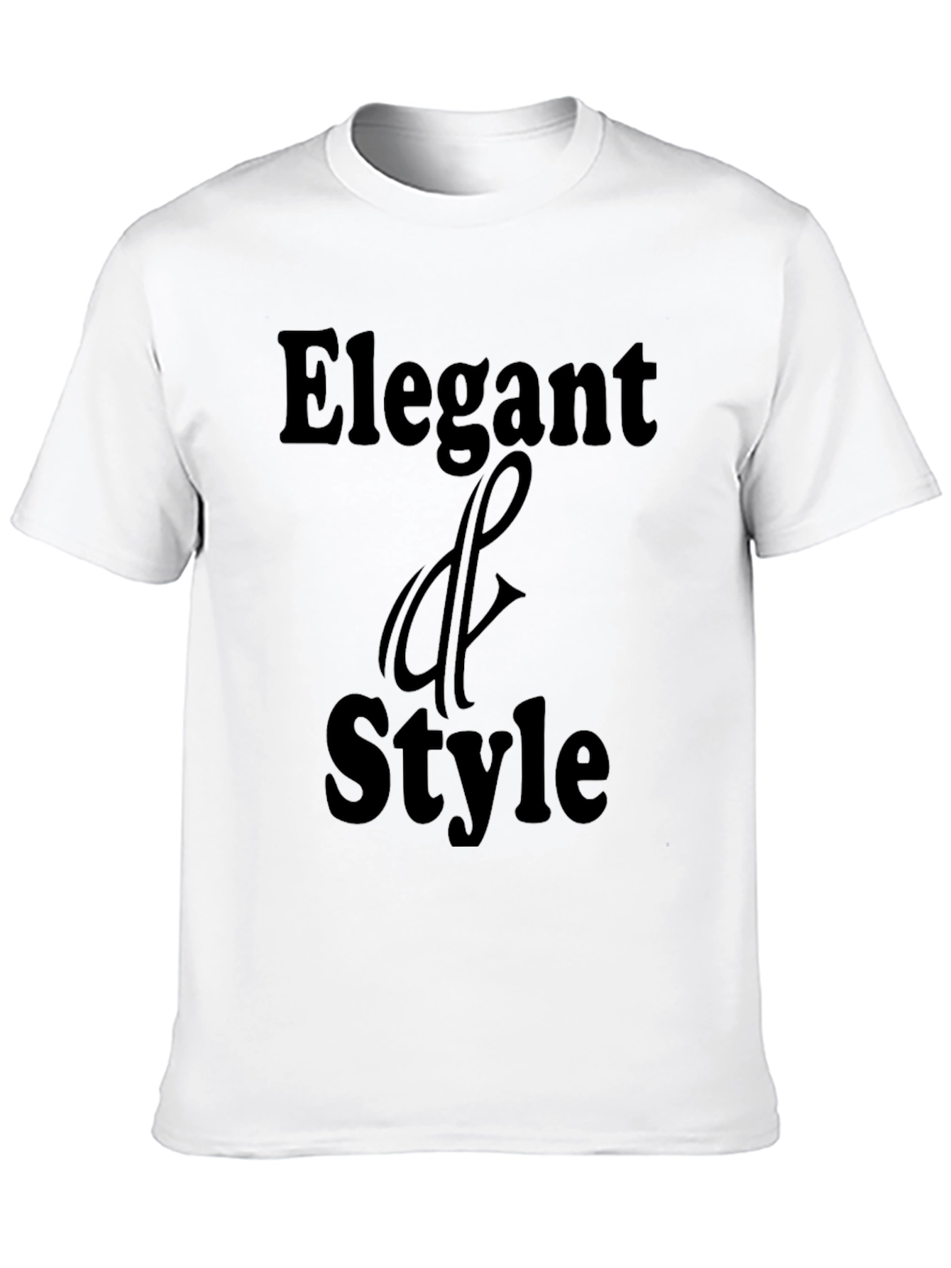 Elegant Style Black Graphic T-Shirt