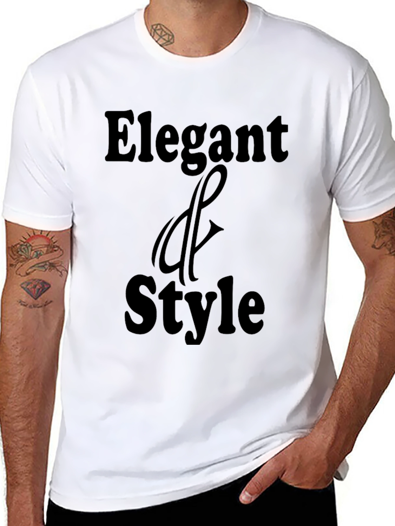 Elegant Style Black Graphic T-Shirt