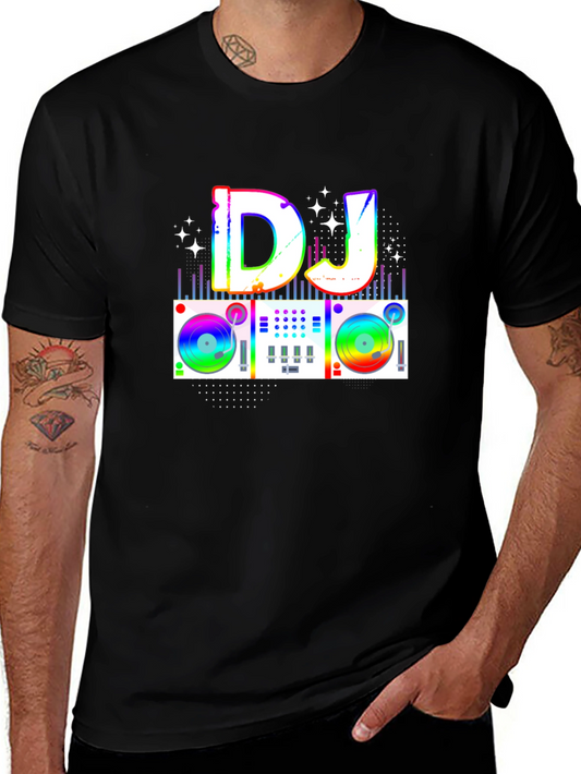 Rainbow DJ Turntable Graphic Tee