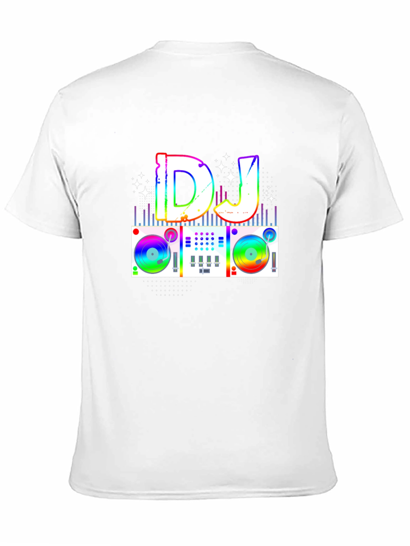 Rainbow DJ Turntable Graphic Tee