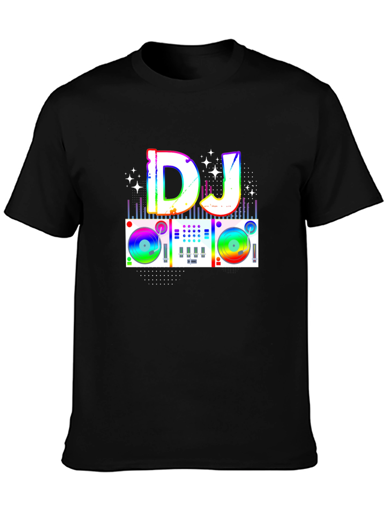 Rainbow DJ Turntable Graphic Tee