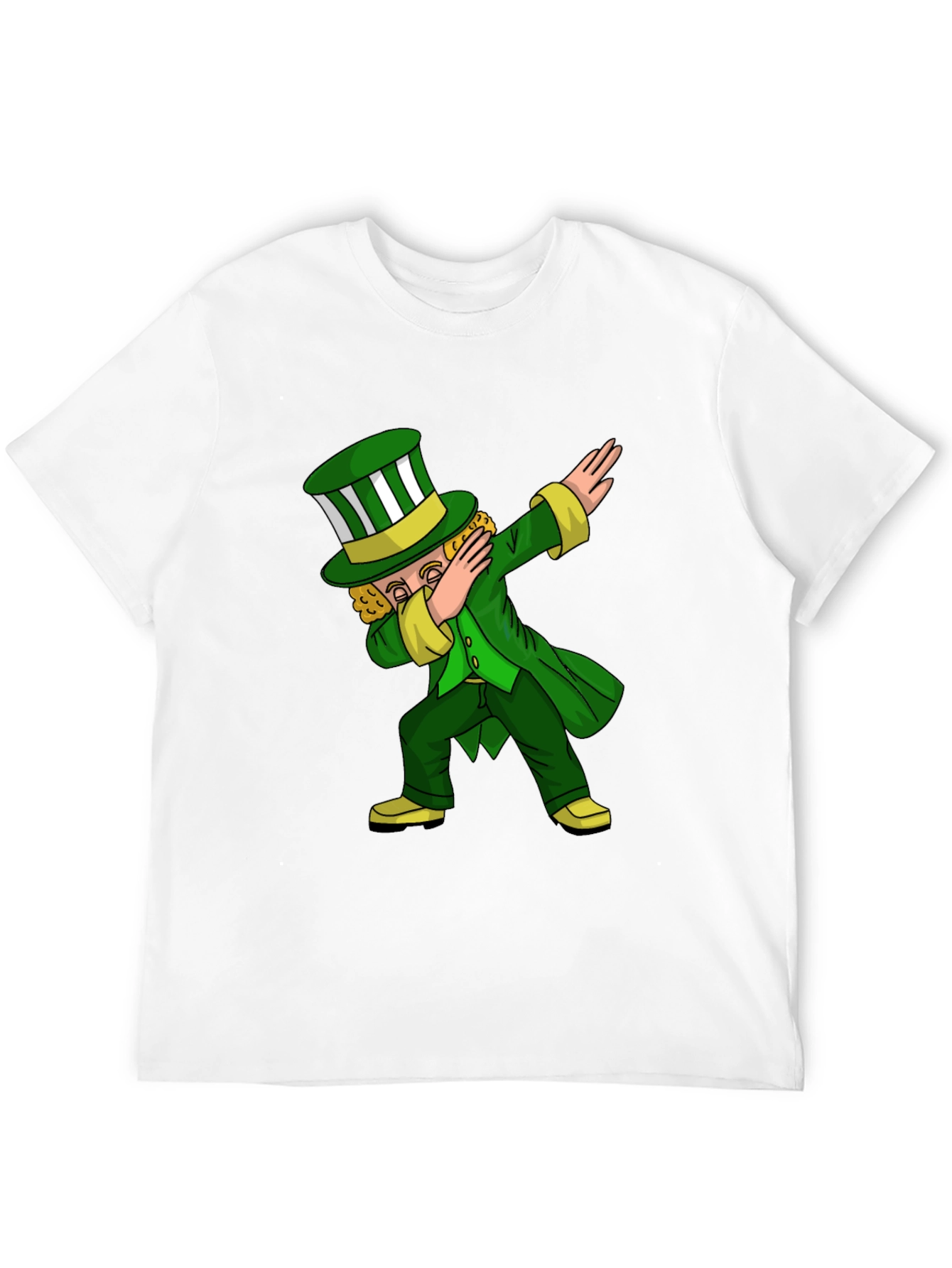 St. Patricks Day Leprechaun Dab Black T-Shirt