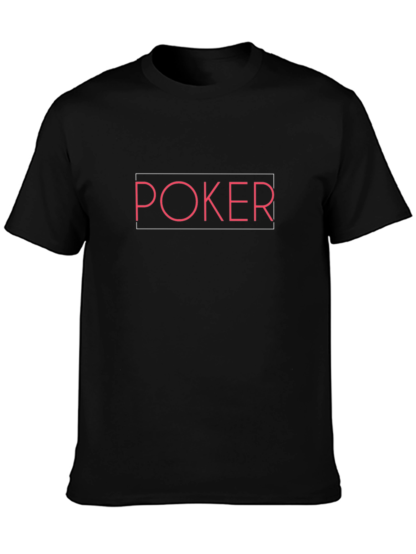 Poker Graphic Tee - Black Cotton