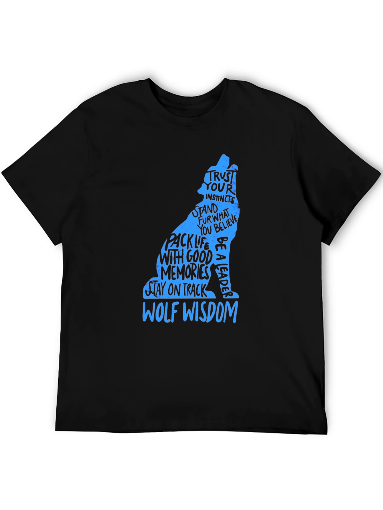 Wolf Wisdom Graphic Print T-Shirt