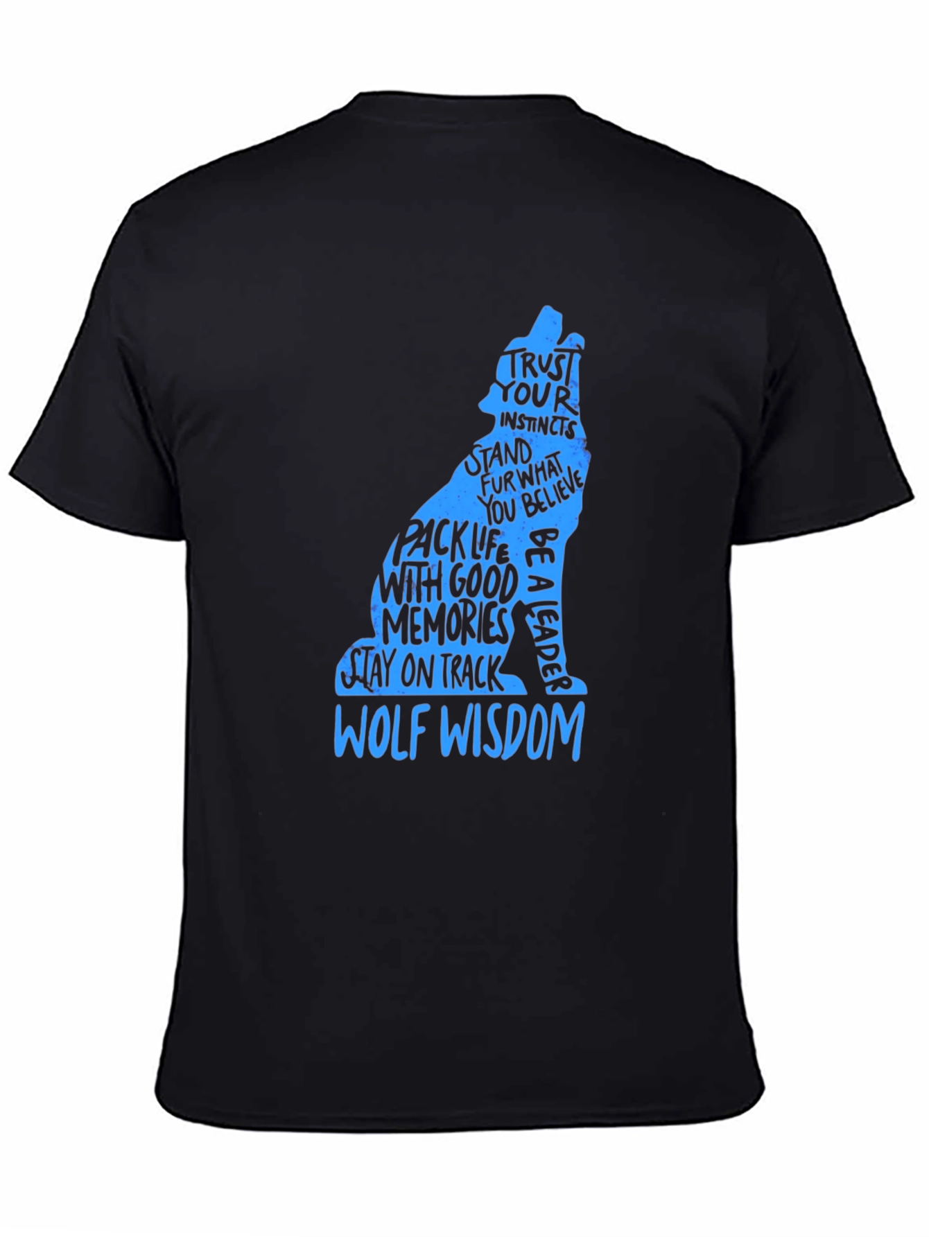 Wolf Wisdom Graphic Print T-Shirt