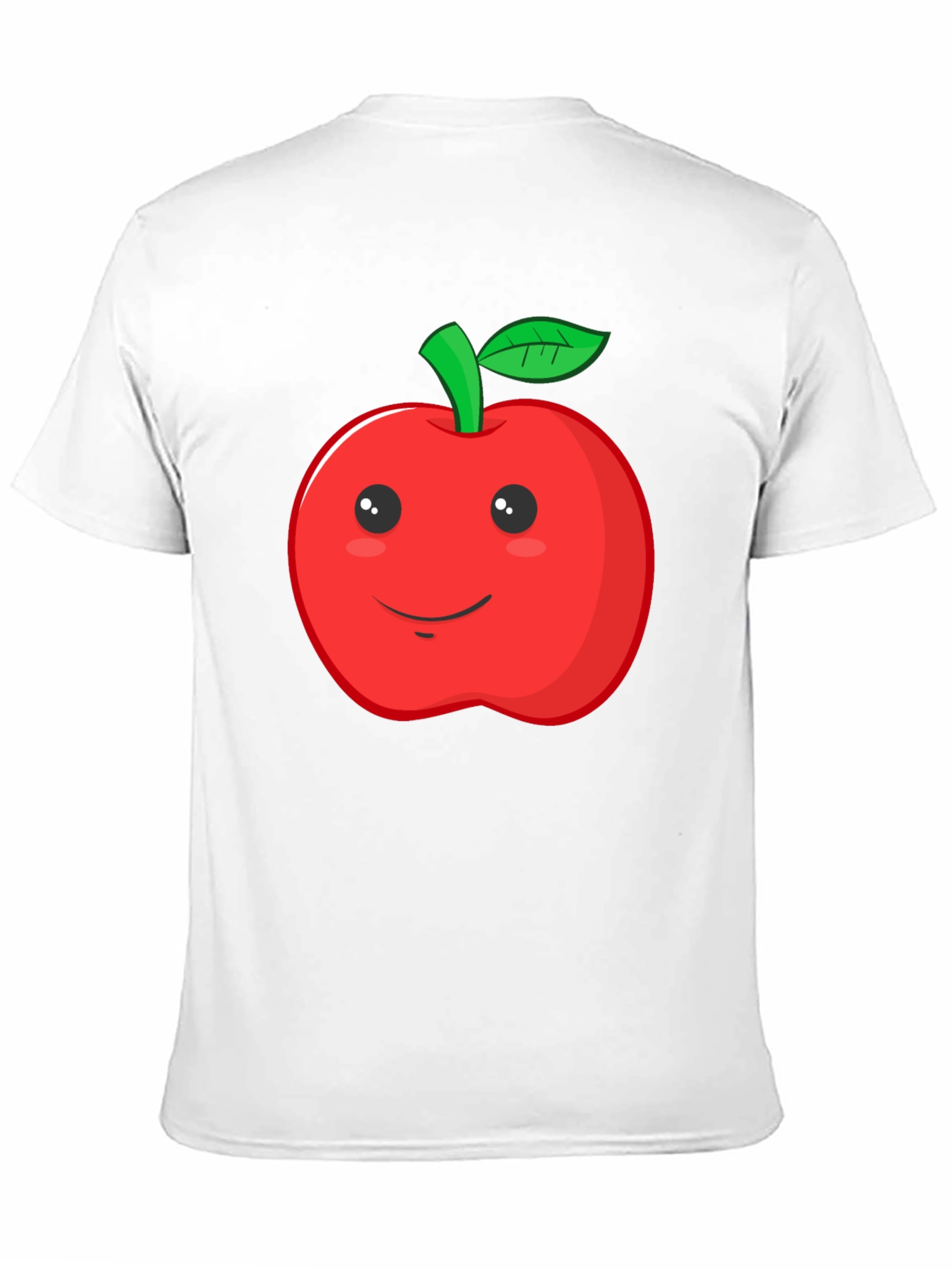 Apple Graphic Black T-Shirt - Mens Crew Neck
