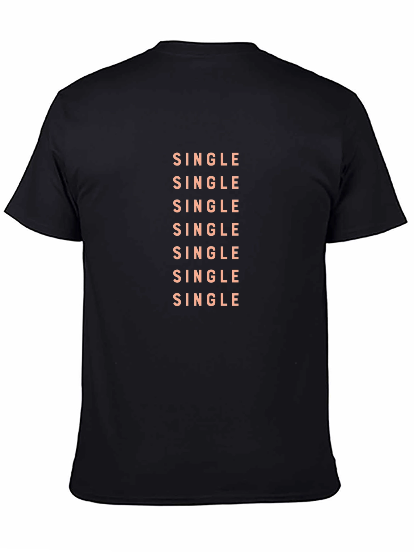 Single Statement Black T-Shirt