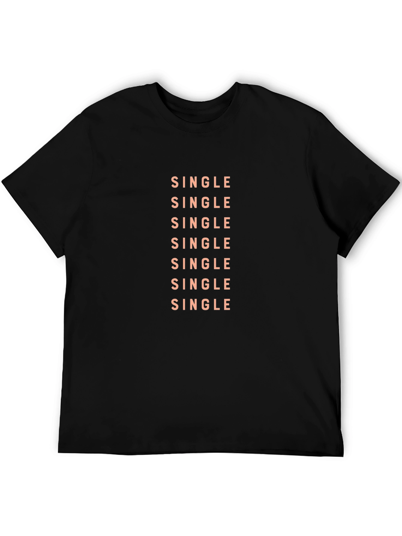 Single Statement Black T-Shirt