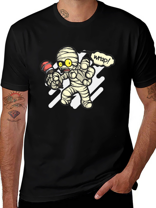 Mummy Rapper Graphic T-Shirt - Black