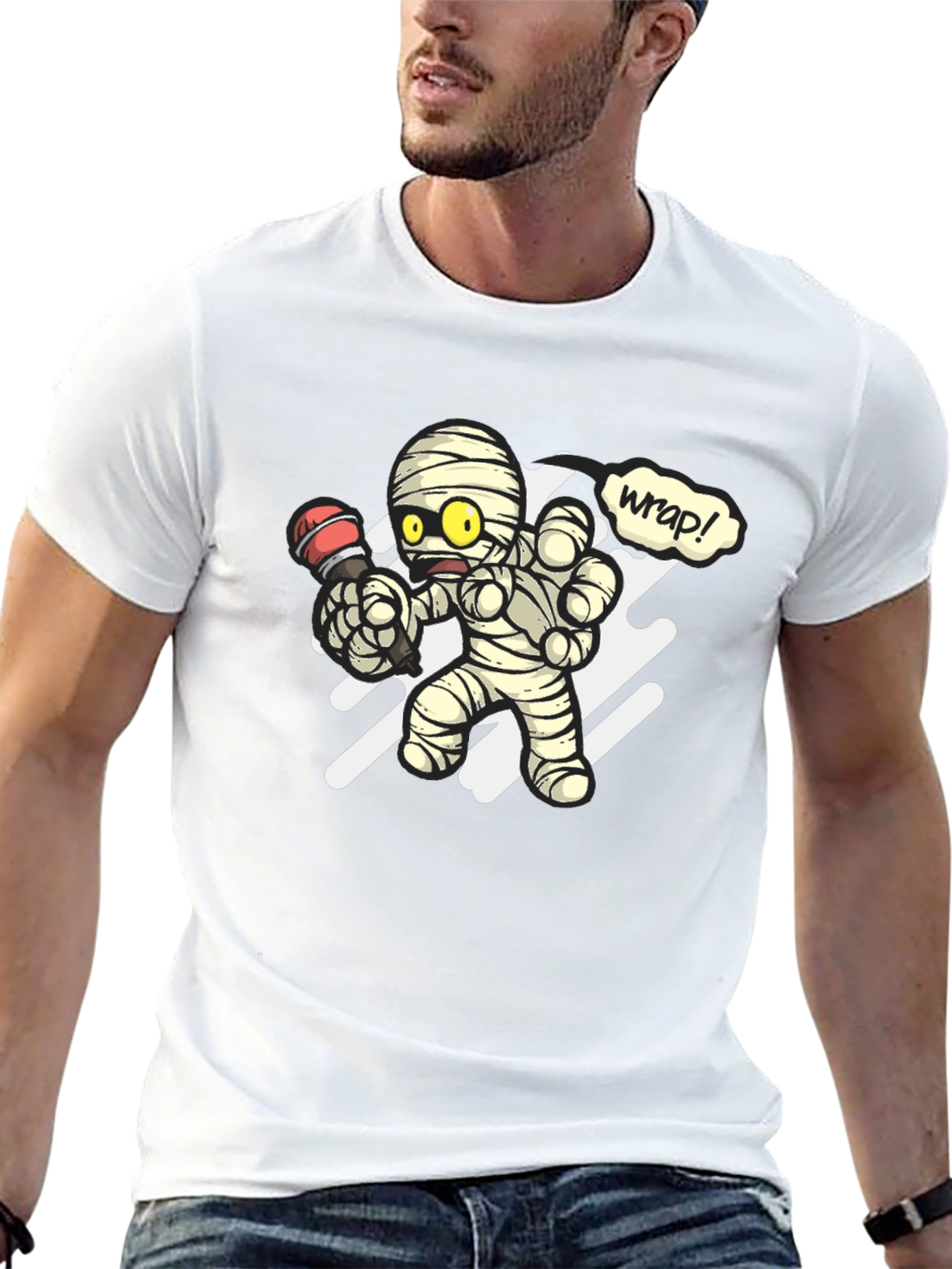 Mummy Rapper Graphic T-Shirt - Black