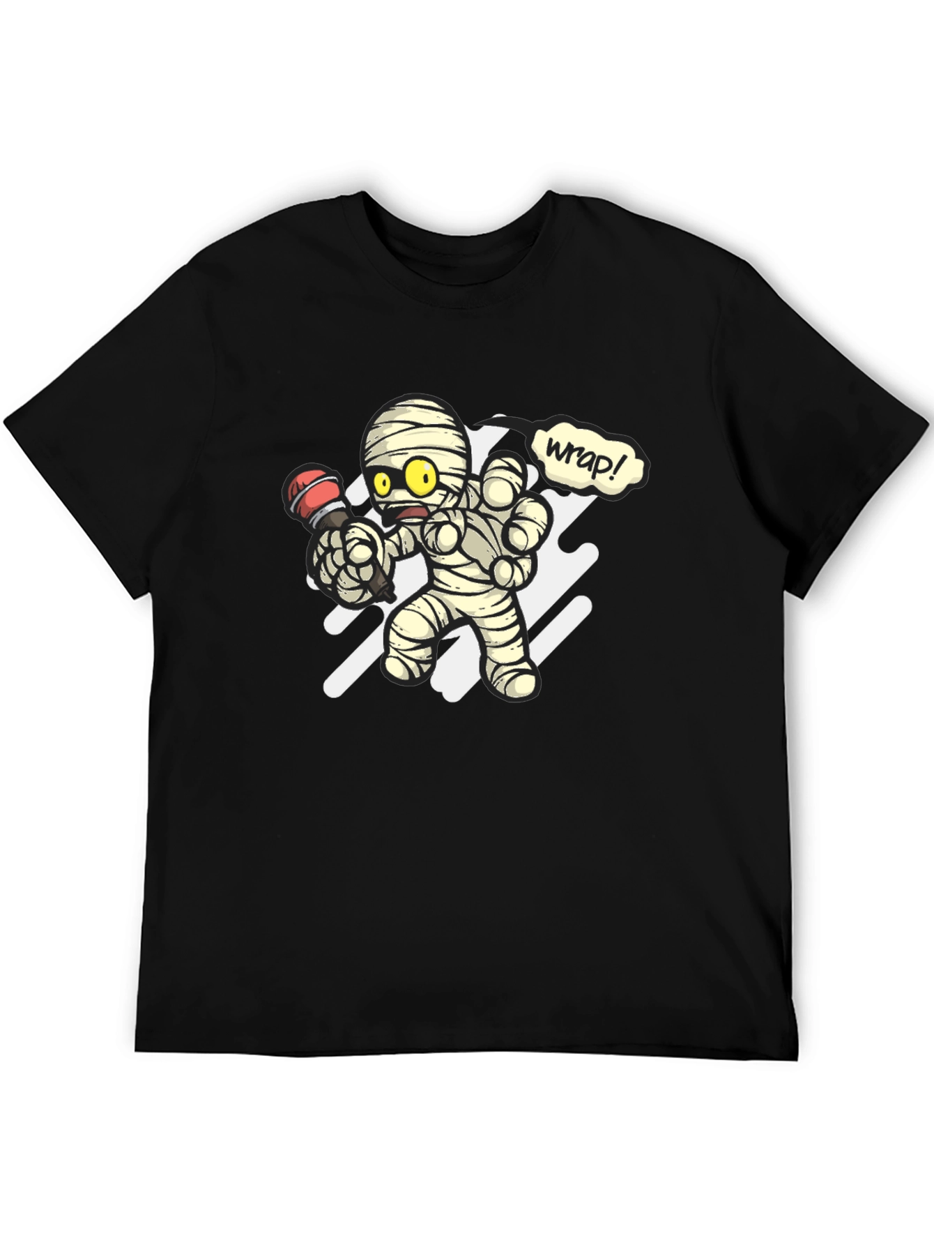 Mummy Rapper Graphic T-Shirt - Black