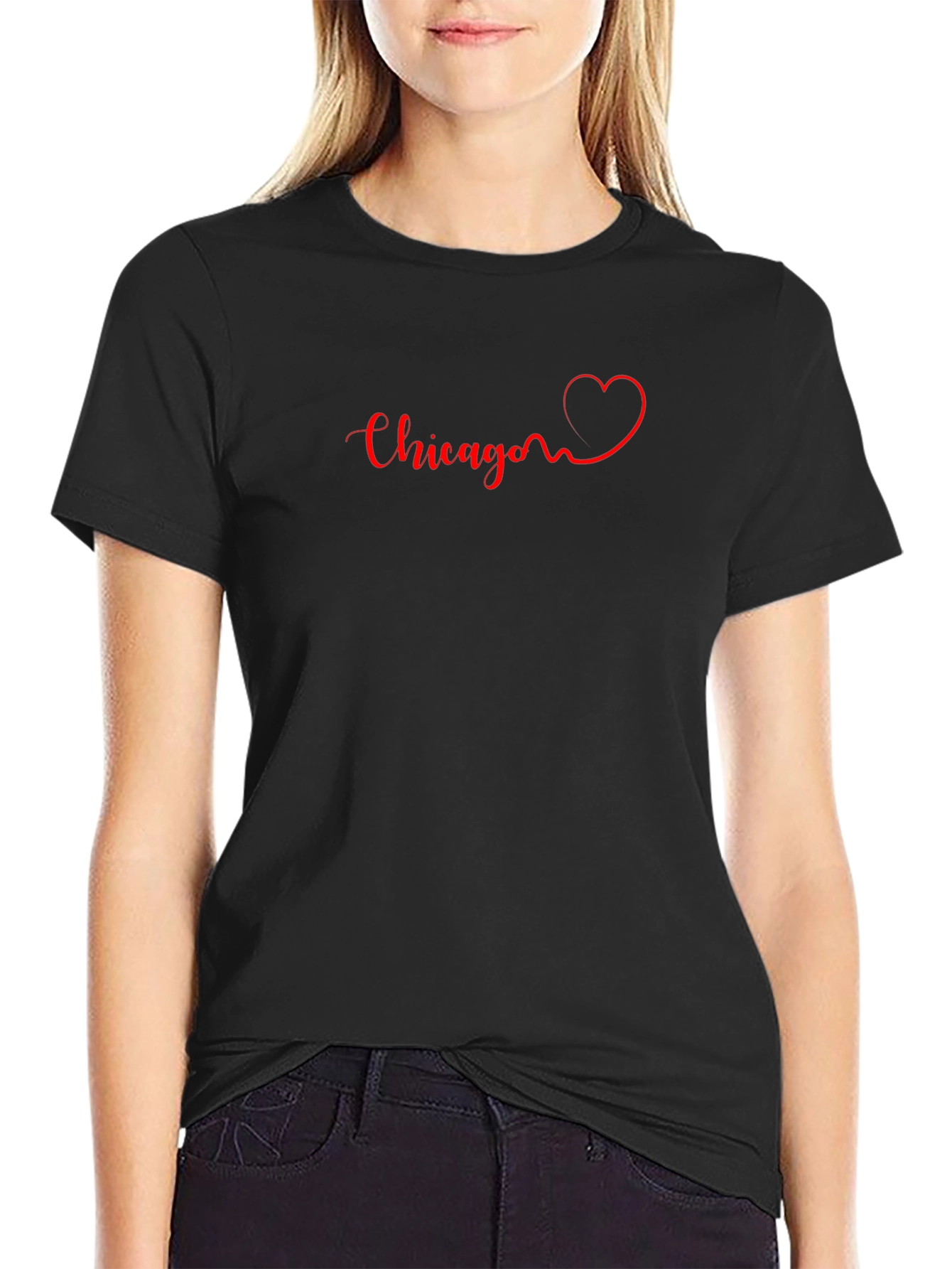 Chicago Heartbeat Graphic Tee - Stylish City Pride