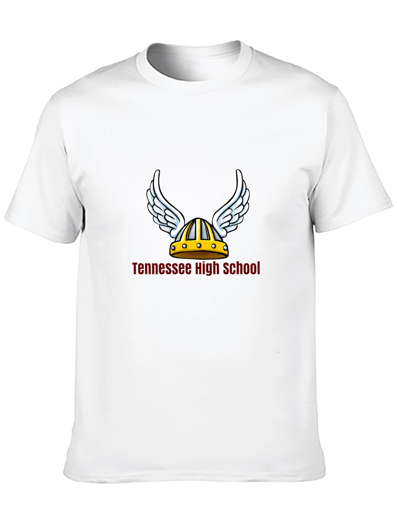 Tennessee High School Viking Helmet Black T-Shirt