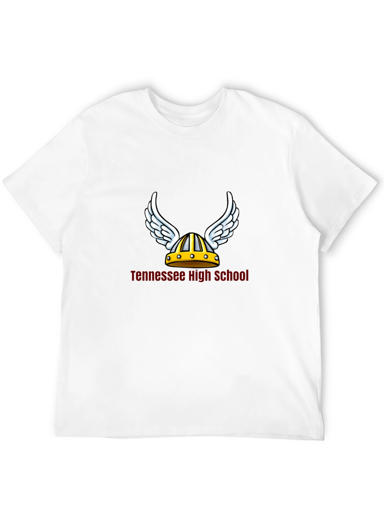 Tennessee High School Viking Helmet Black T-Shirt